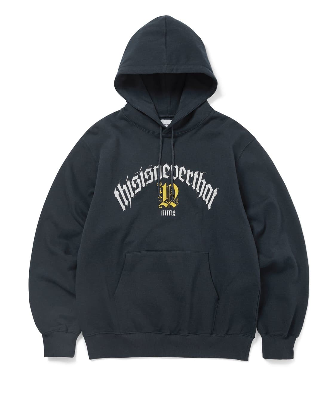 디스이즈네버댓 네이비 로고 후드 후디 XL 상품이미지1