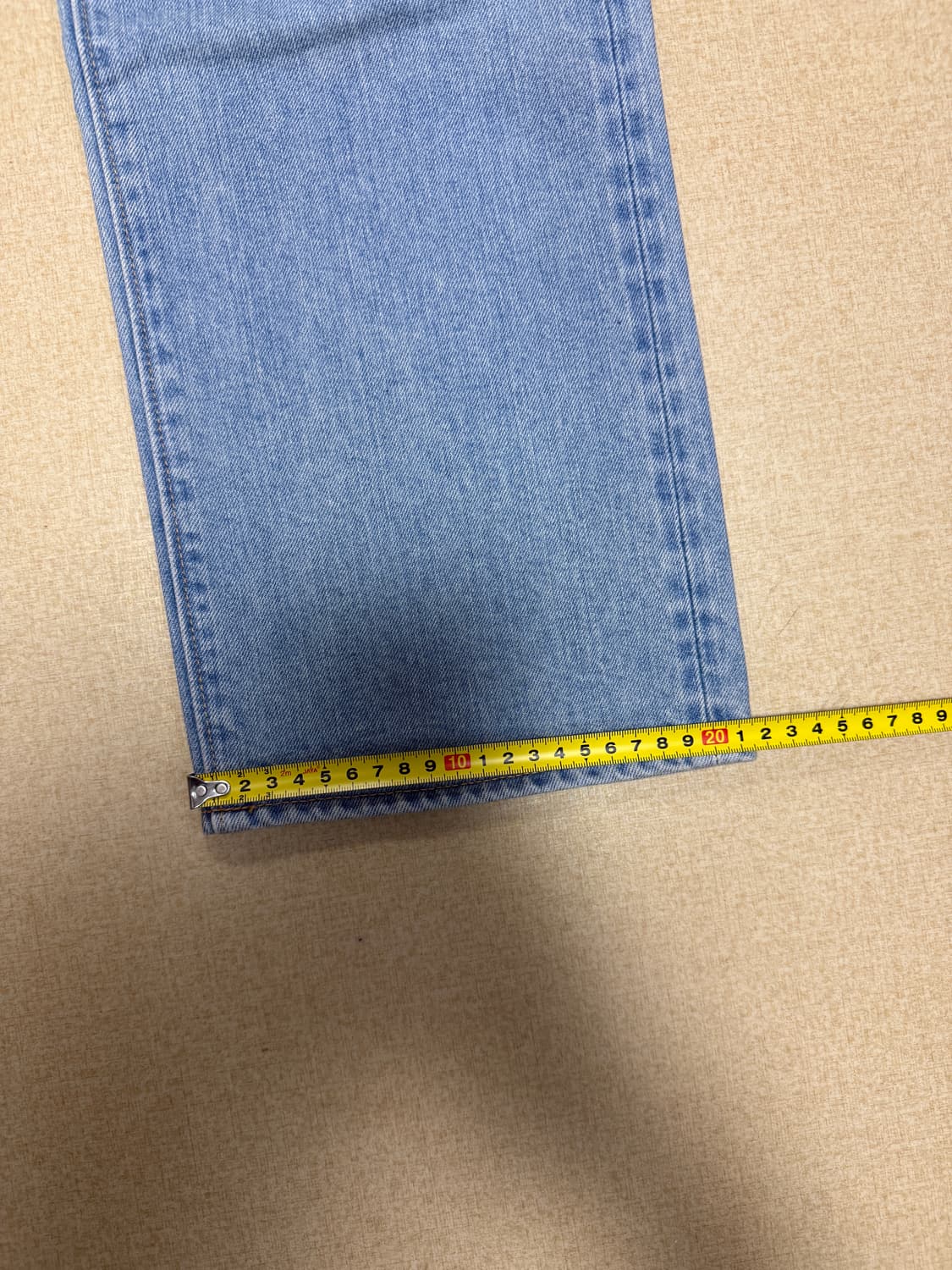 시오타 스트레이트 데님, 33인치 상품이미지5