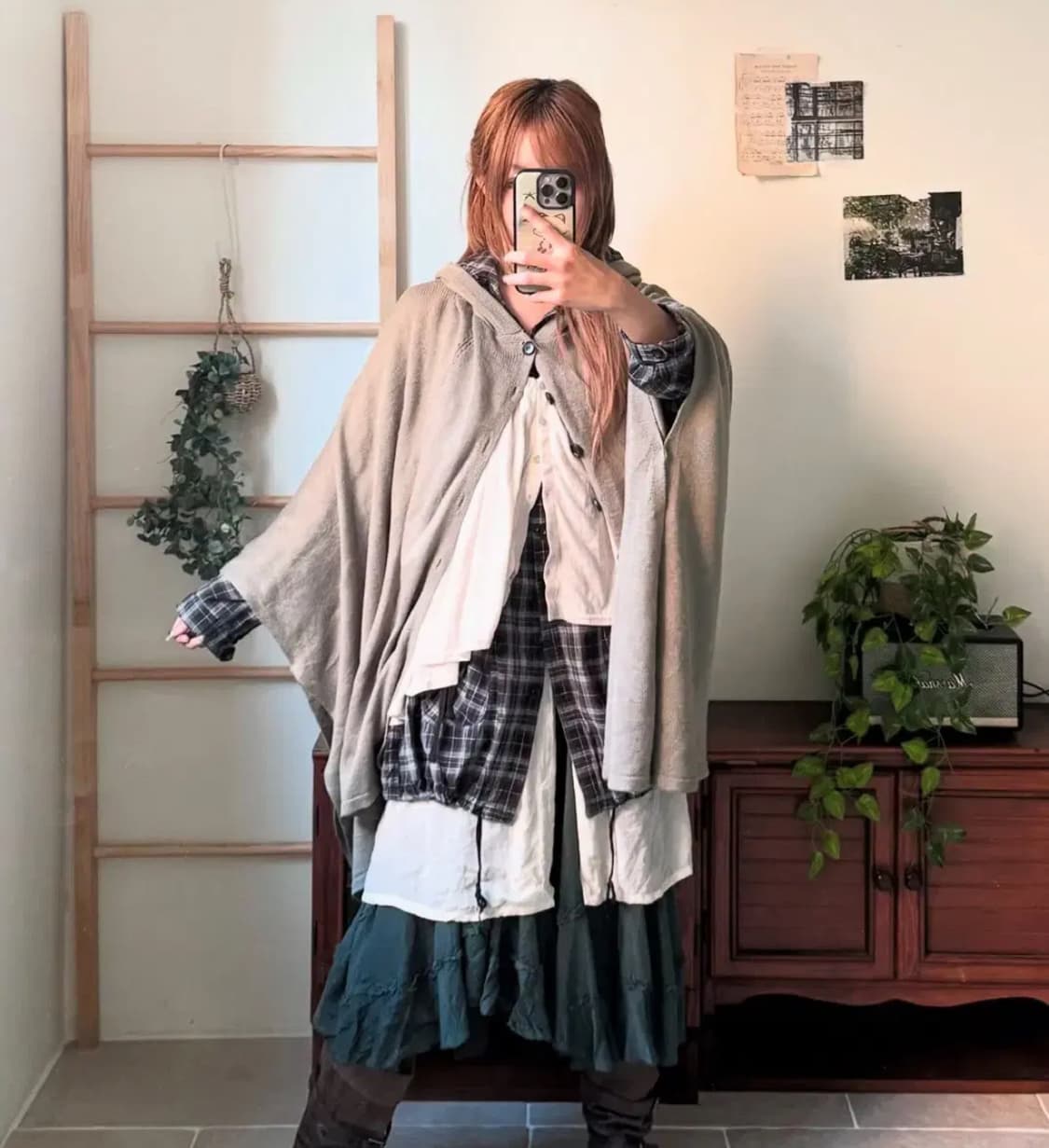 코코모리 빈티지 모리걸 하구미 케이프 코디 세트 상품이미지1