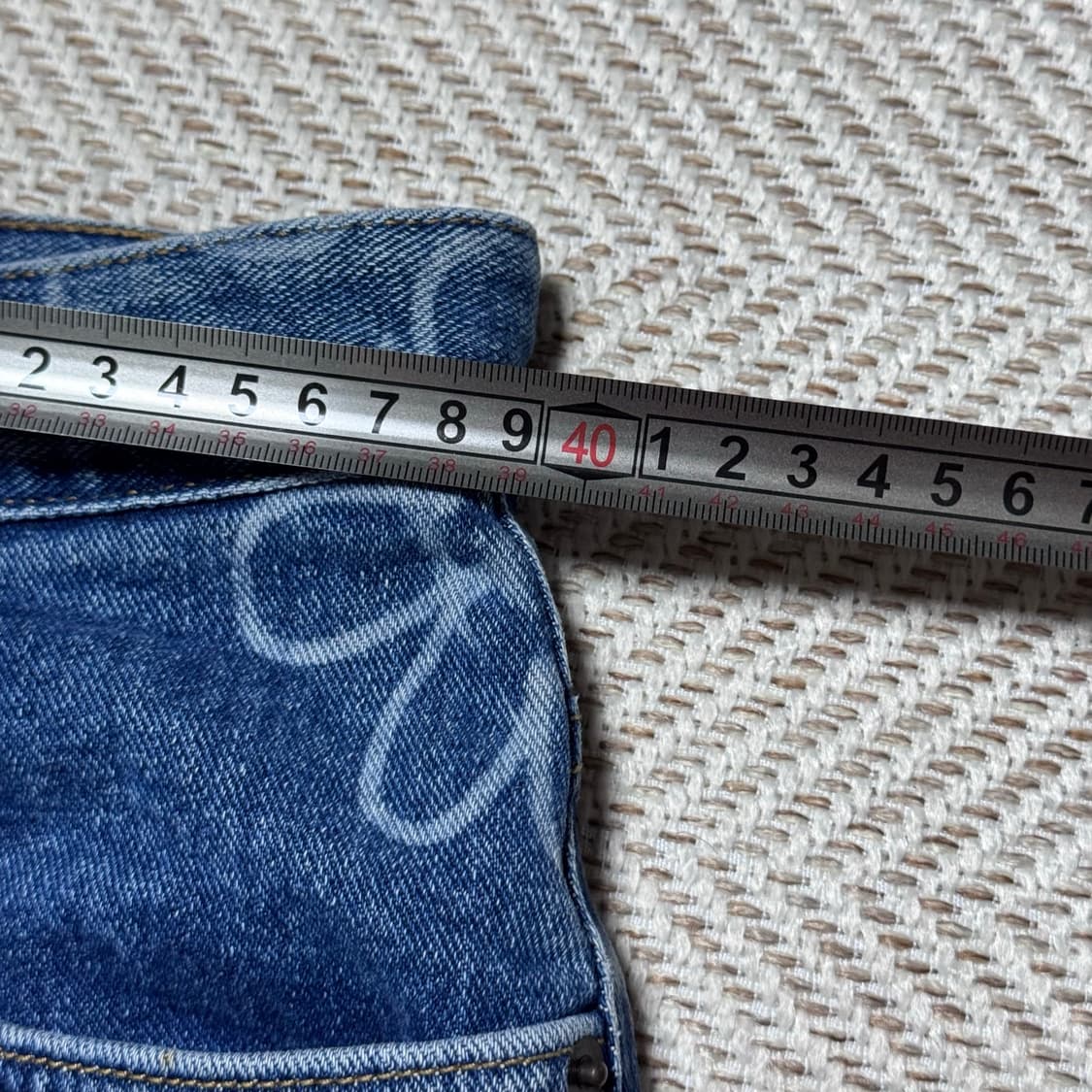 (S) 아카이브 볼드 플라워 와이드 데님 팬츠 상품이미지5