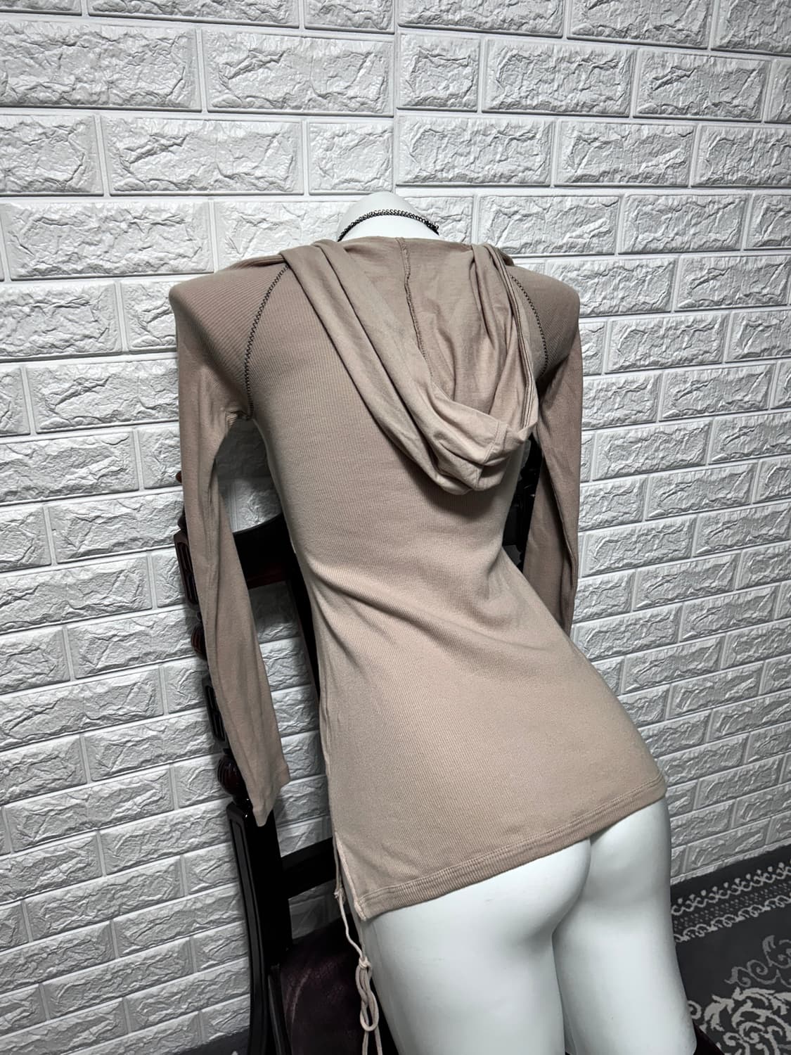 00‘s Y2K skinny minnie 그래픽 롱슬리브 후디 상품이미지7