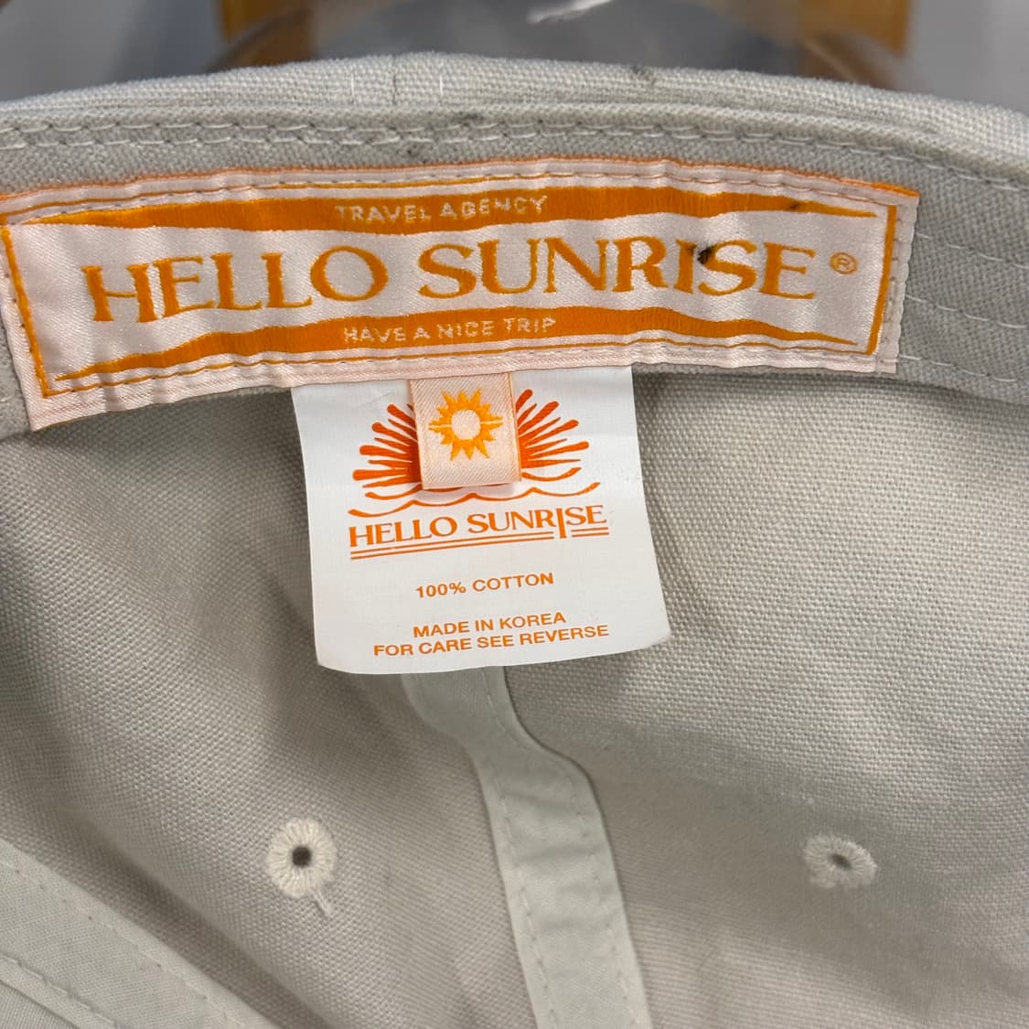 헬로 선라이즈 아치 로고 6패널 캡 OS 상품이미지6