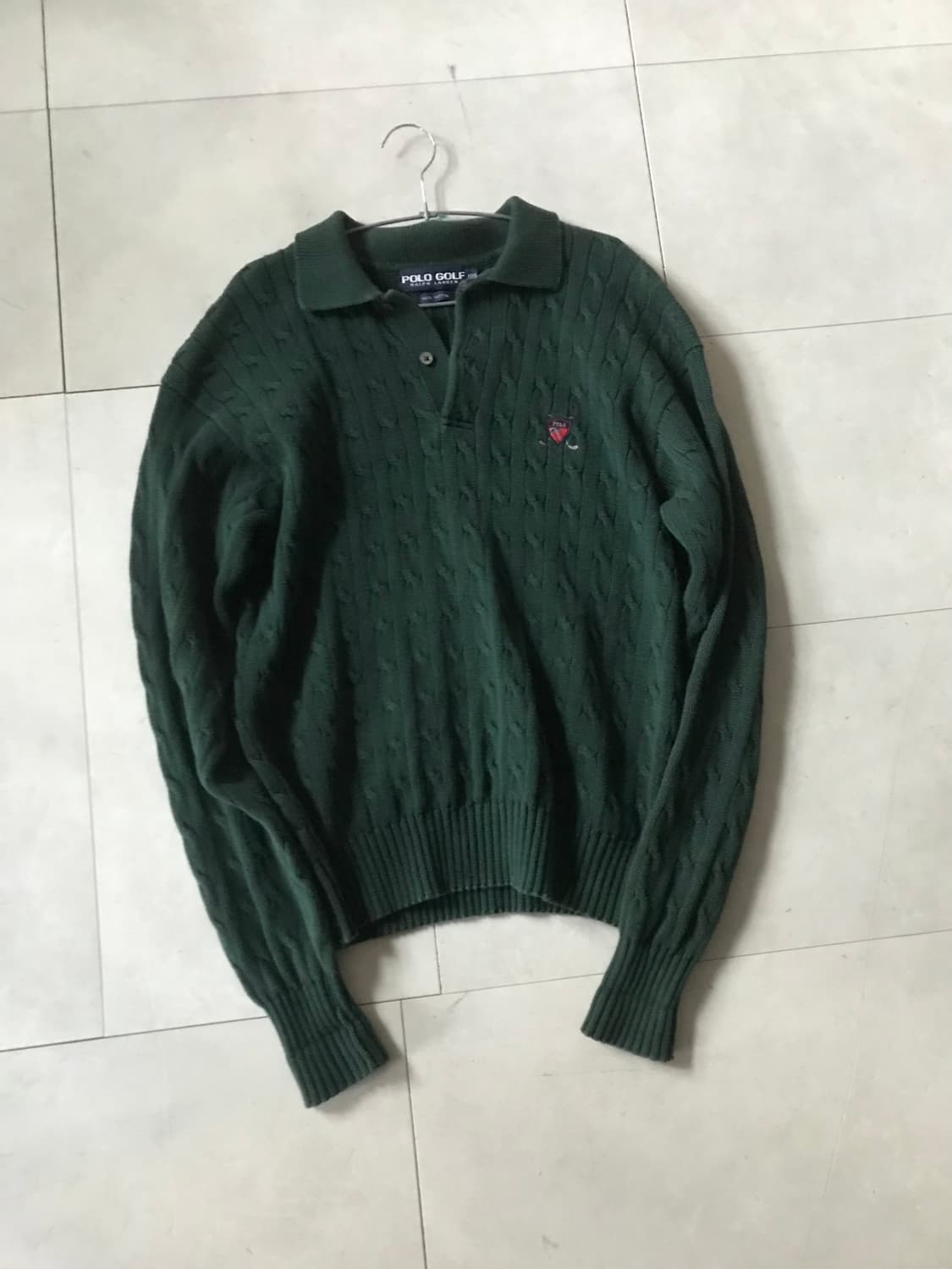 폴로 그린 케이블 카라니트 상품이미지8