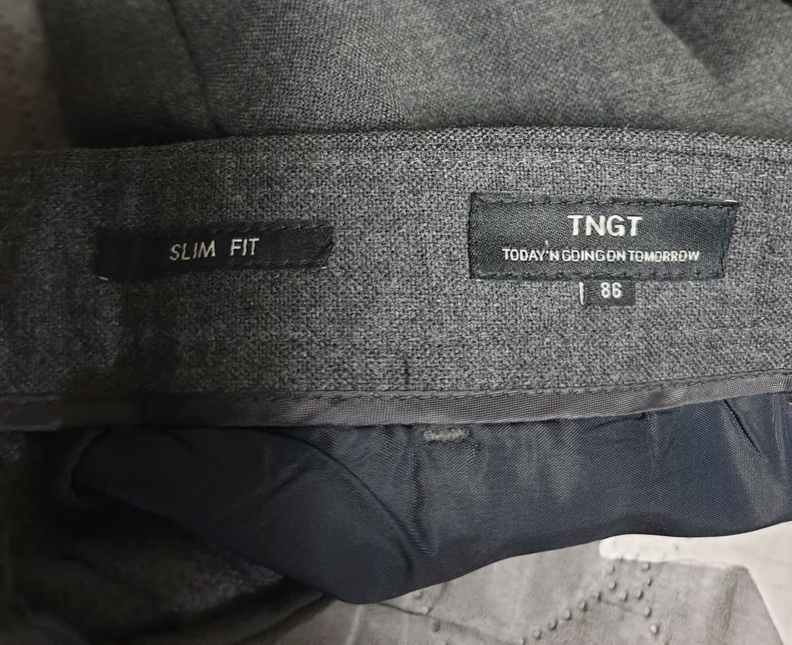 TNGT 울혼방 클래식 슬랙스 (네이비 미디엄그레이) 34 상품이미지4