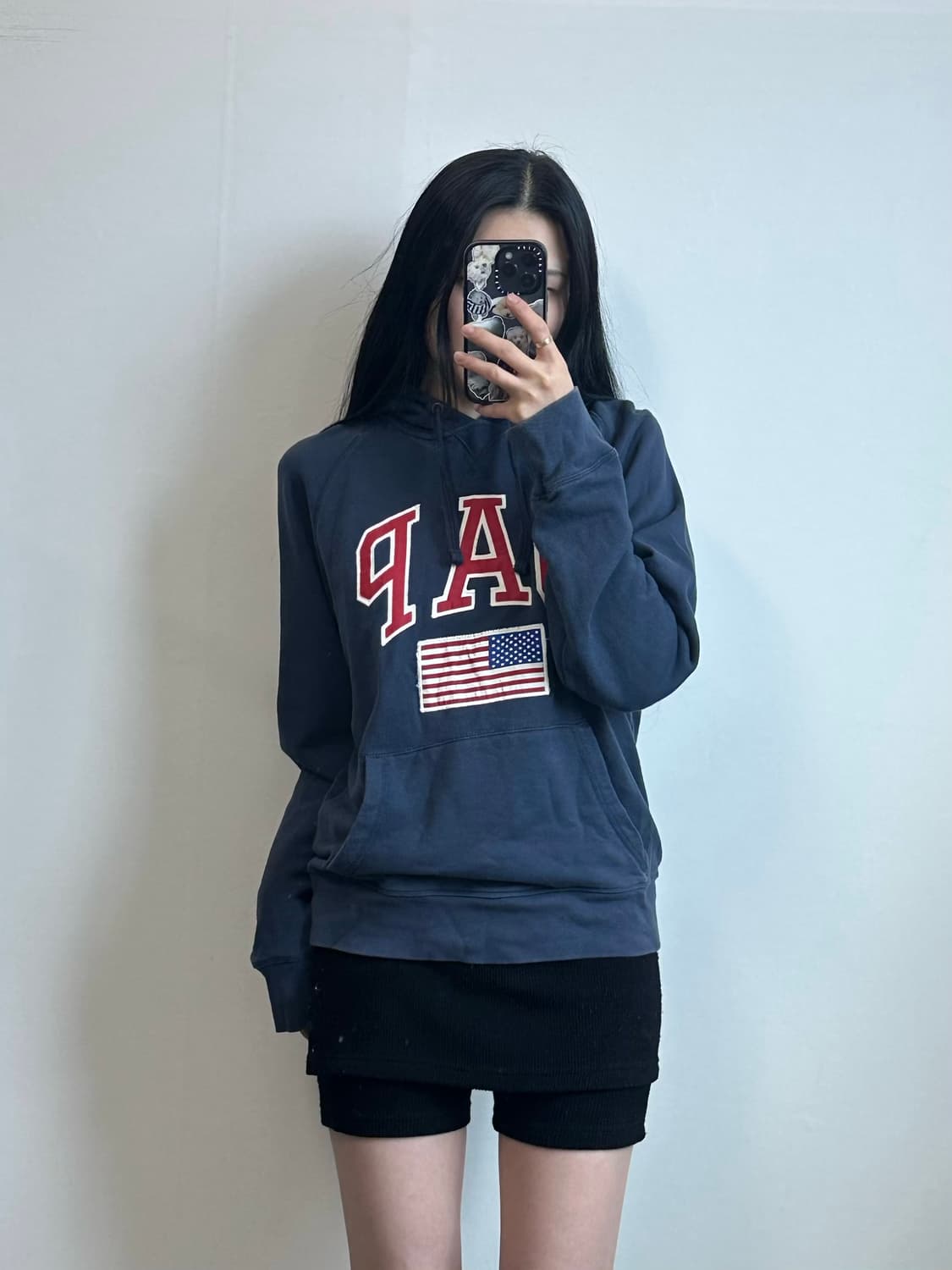 Gap 갭 성조기 네이비 후드티  상품이미지1