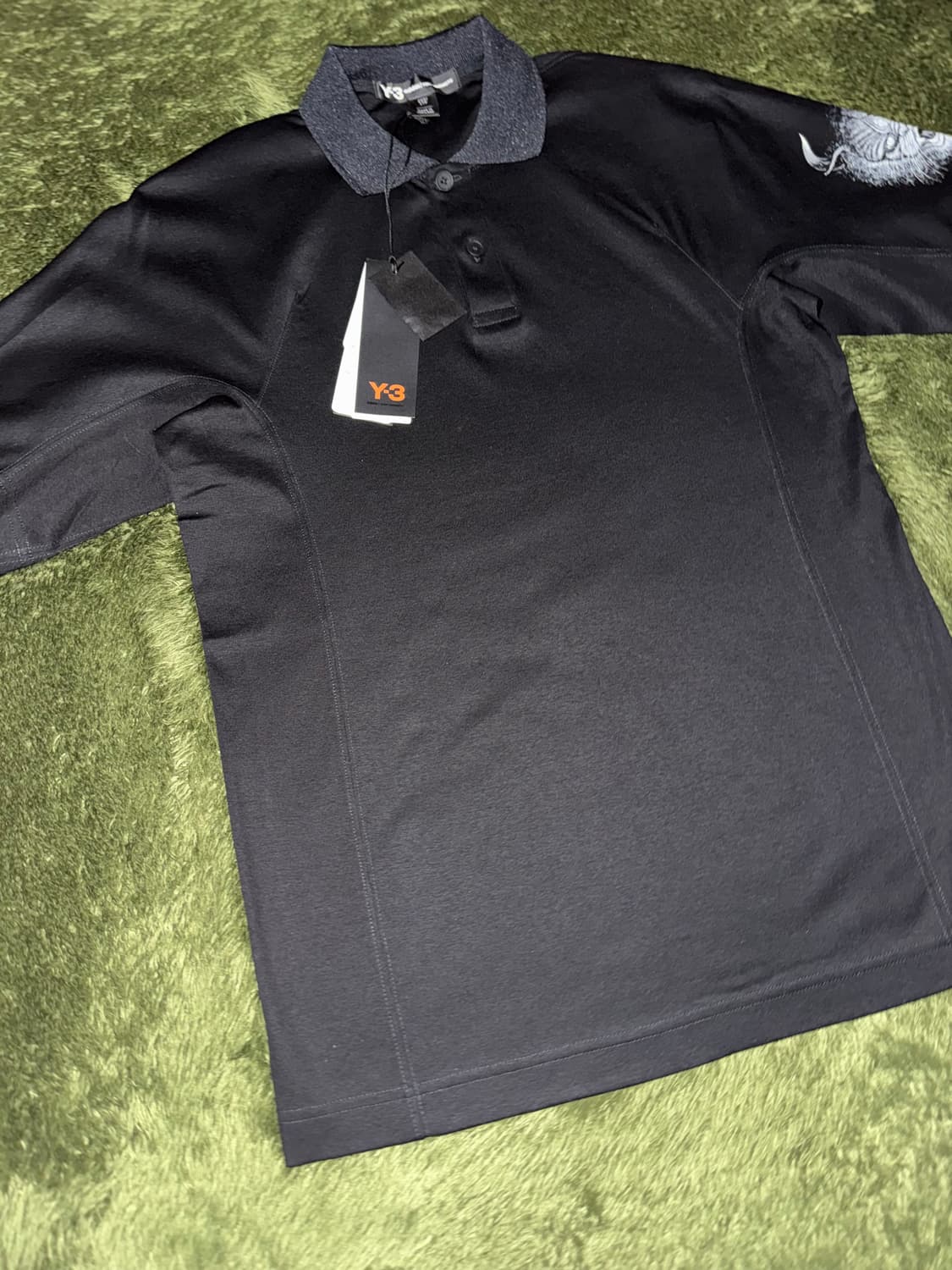 Y-3 요지 야마모토 뉴질랜드 올블랙스 폴로 티셔츠 블랙 상품이미지5