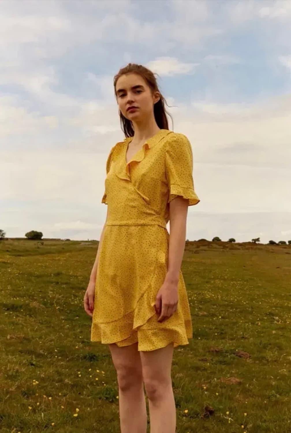 레이브 프릴 도트원피스 (1사이즈) 상품이미지1