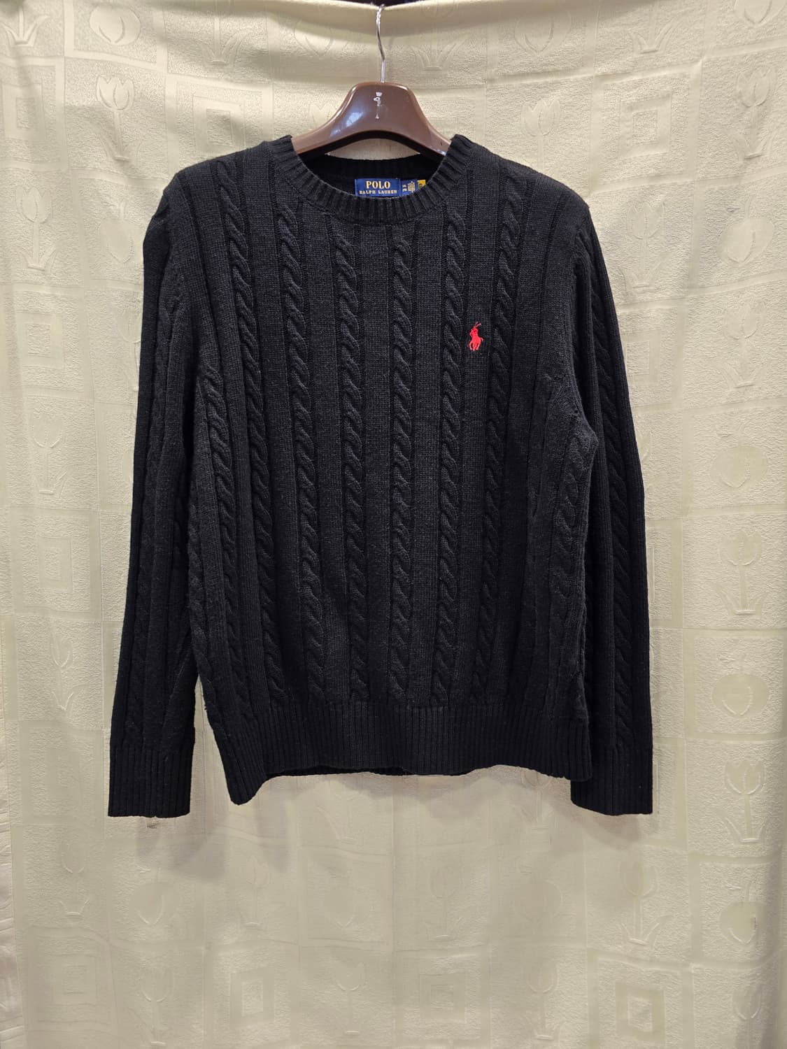 폴로 랄프로렌 케이블 니트 블랙 105~110 상품이미지1