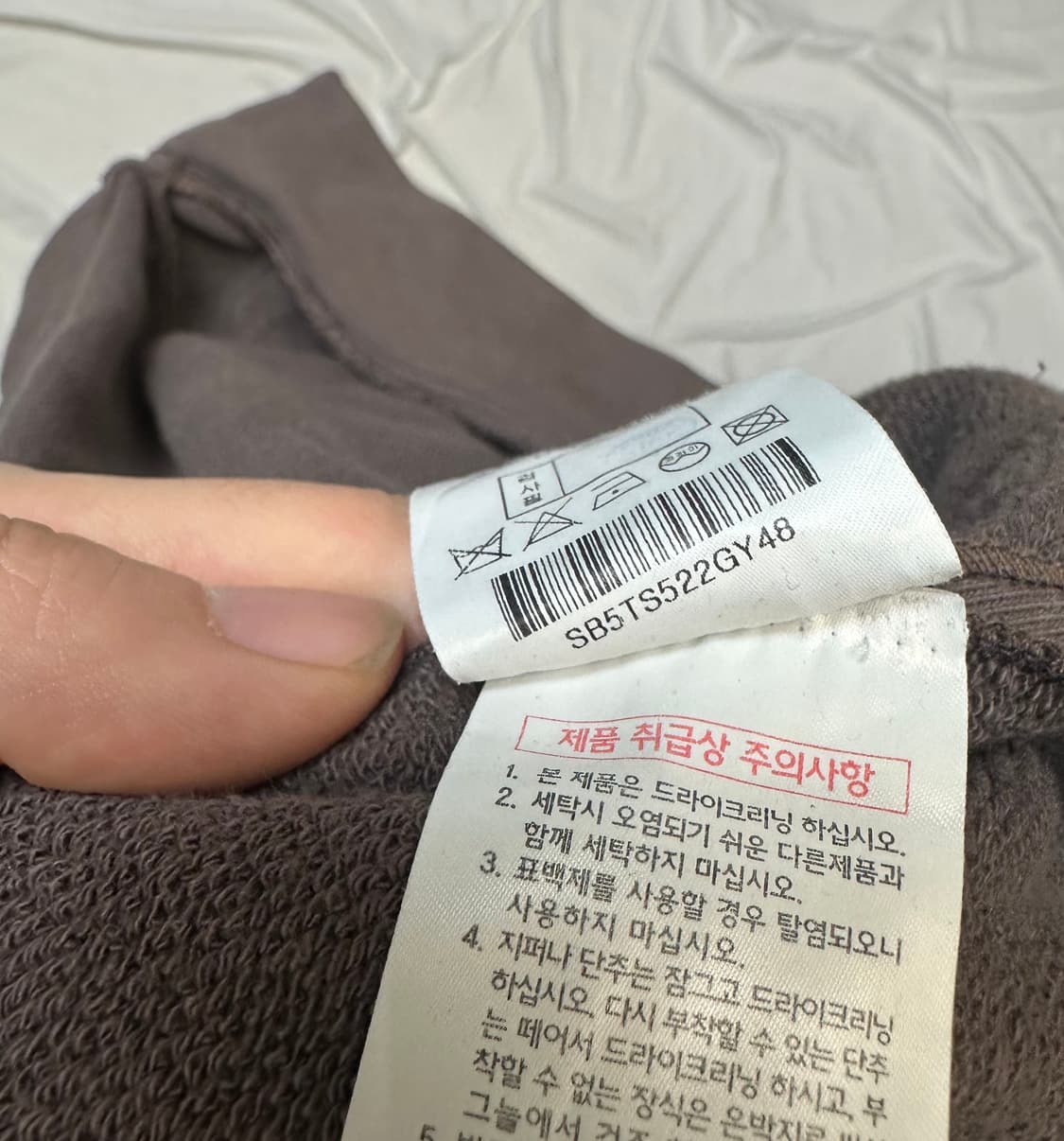 송지오옴므 브라운절개후드티 100 상품이미지5