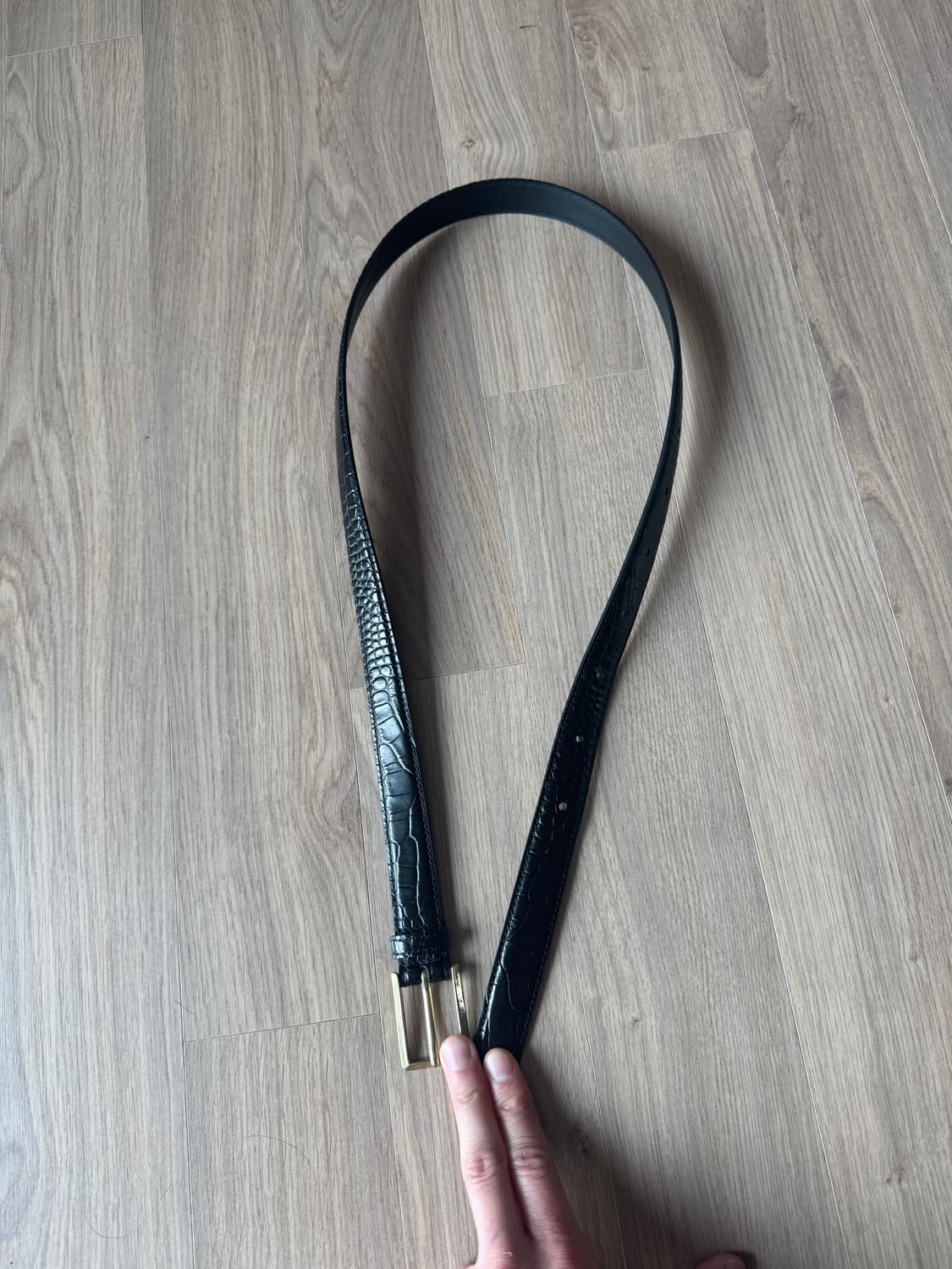 토니웩 악어 디테일 가죽벨트 판매 상품이미지2