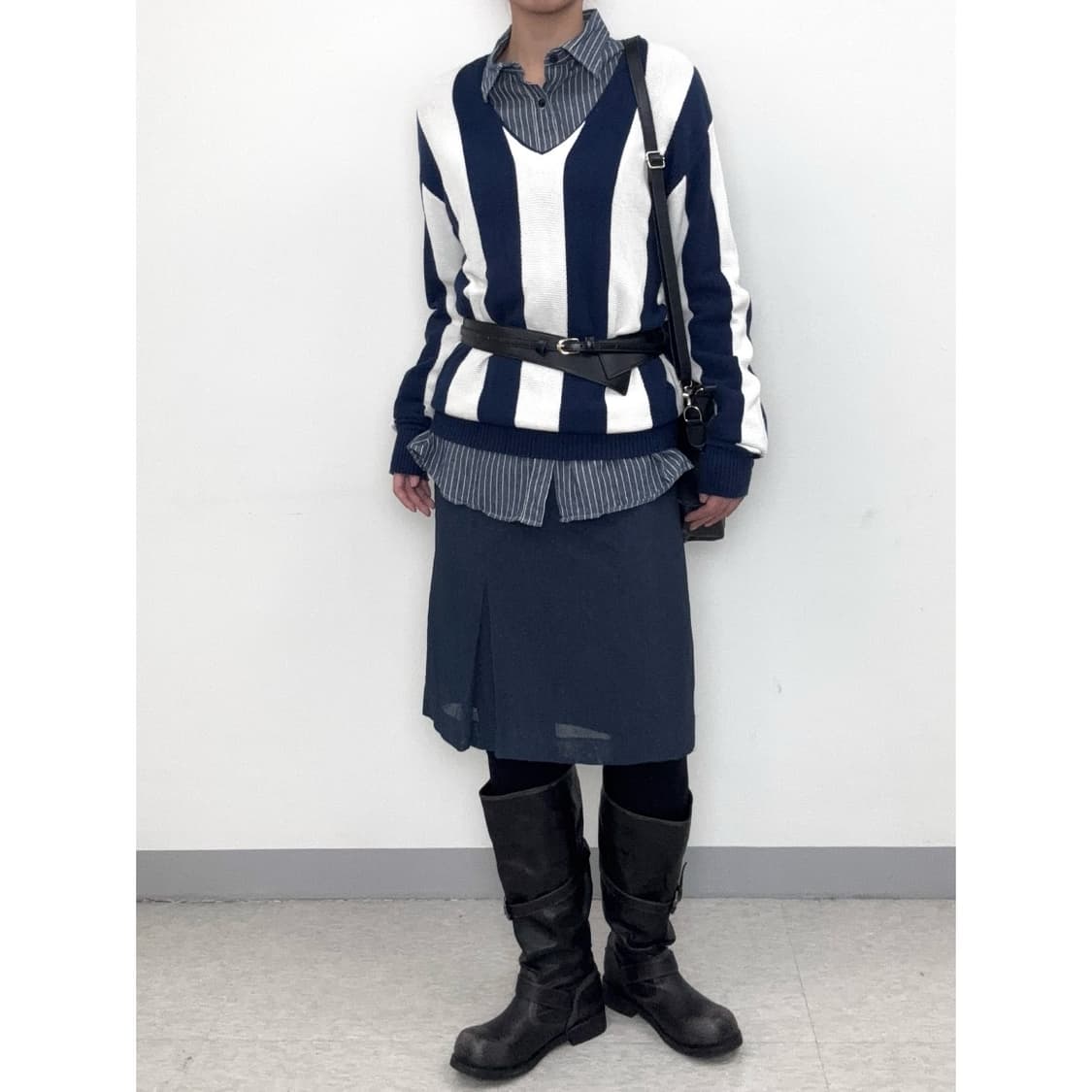 빈티지 미디 스커트 상품이미지1