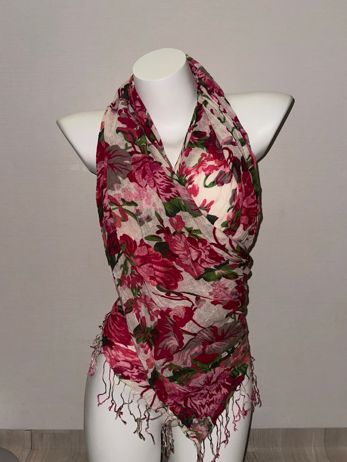 빈티지 오리엔탈 로즈 스카프 상품이미지7