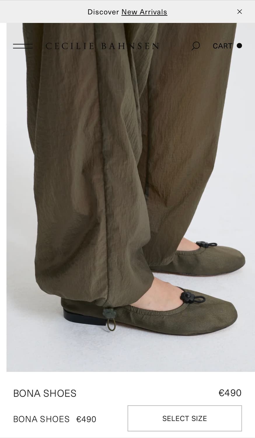 [37,38,39]세실리에 반센 25fw BONA 메리제인 슈즈/카키 상품이미지3