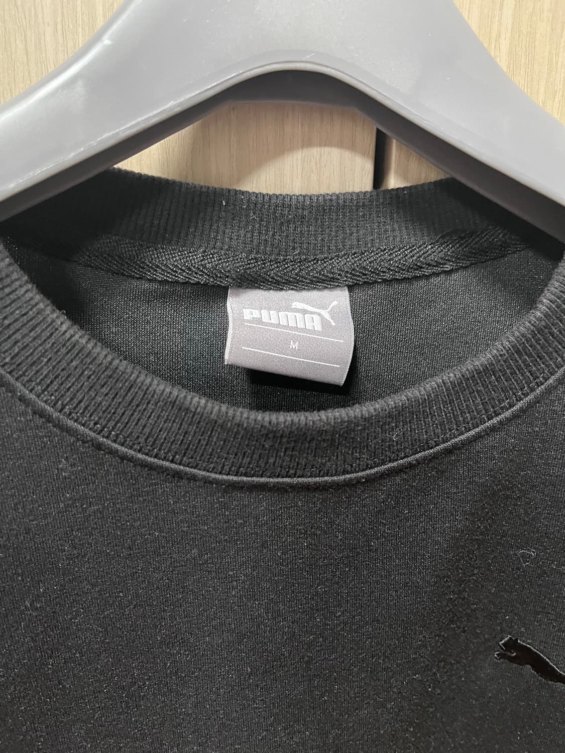 푸마 맨투맨 M사이즈 블랙 상품이미지5