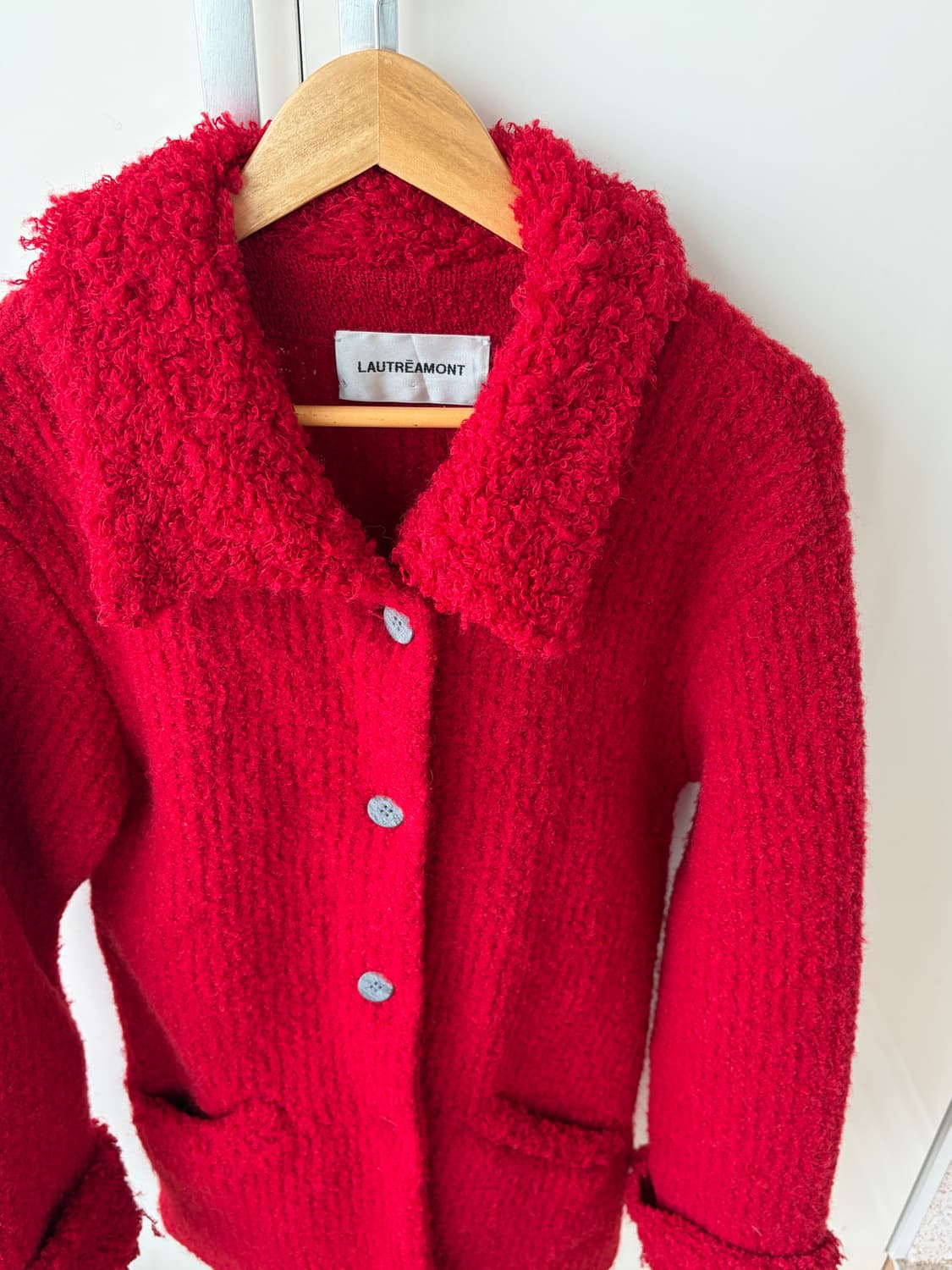 LAUTREAMONT 레드 부클레 미들가디건 상품이미지3