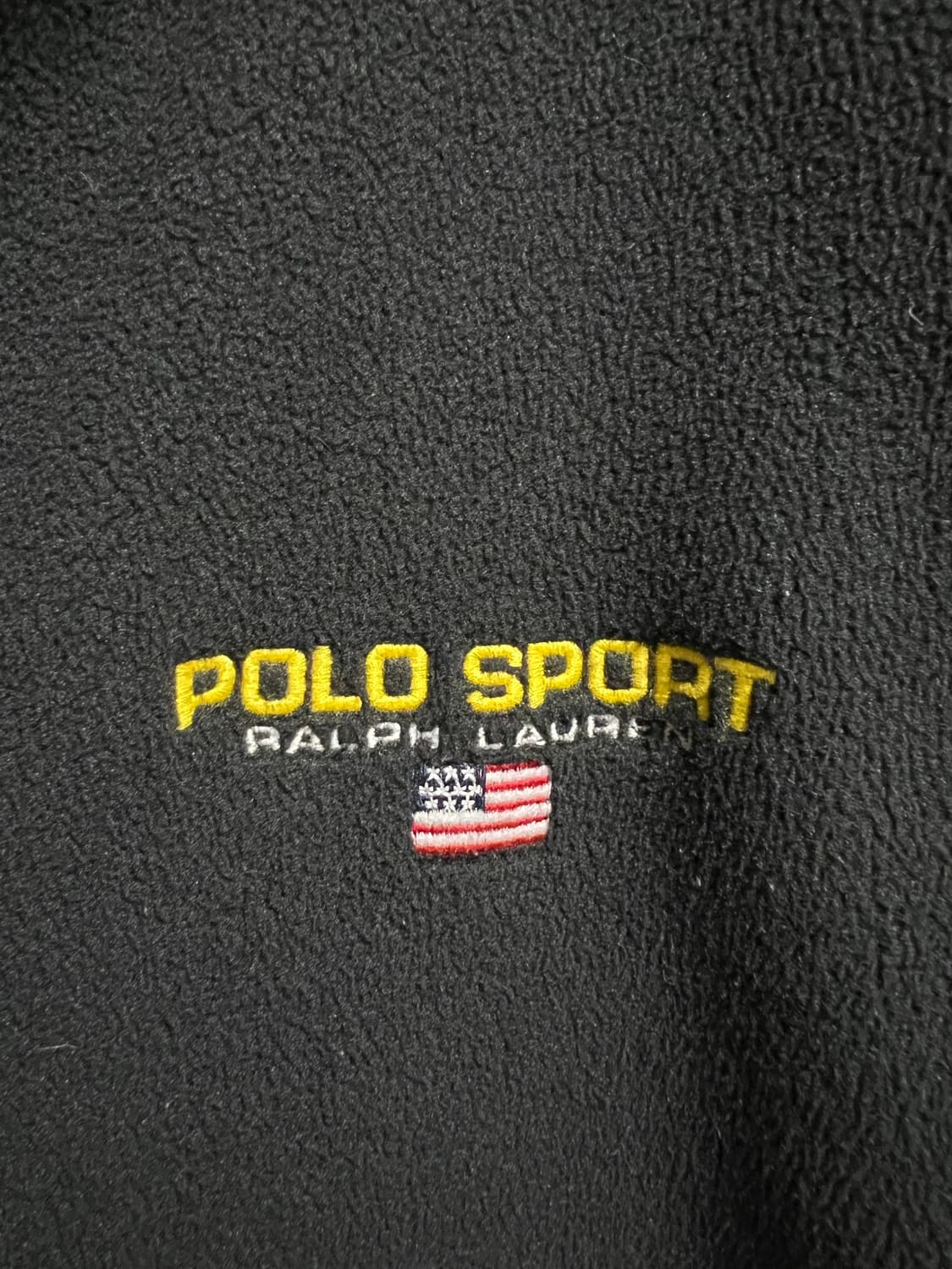 폴로 스포츠 블랙 후리스 후드 집업 상품이미지4