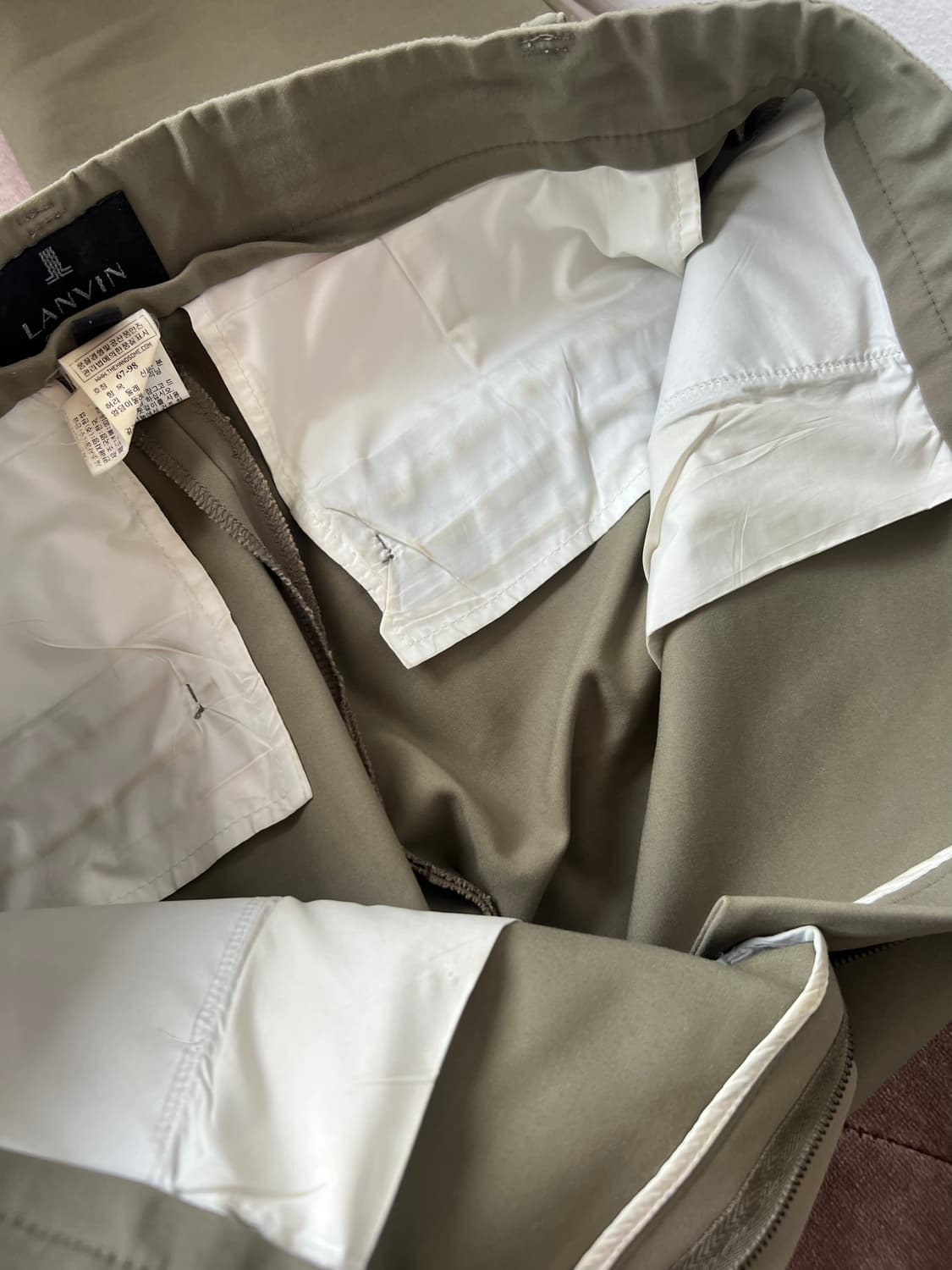 랑방 여성 카키 코튼팬츠 코튼슬랙스 상품이미지5