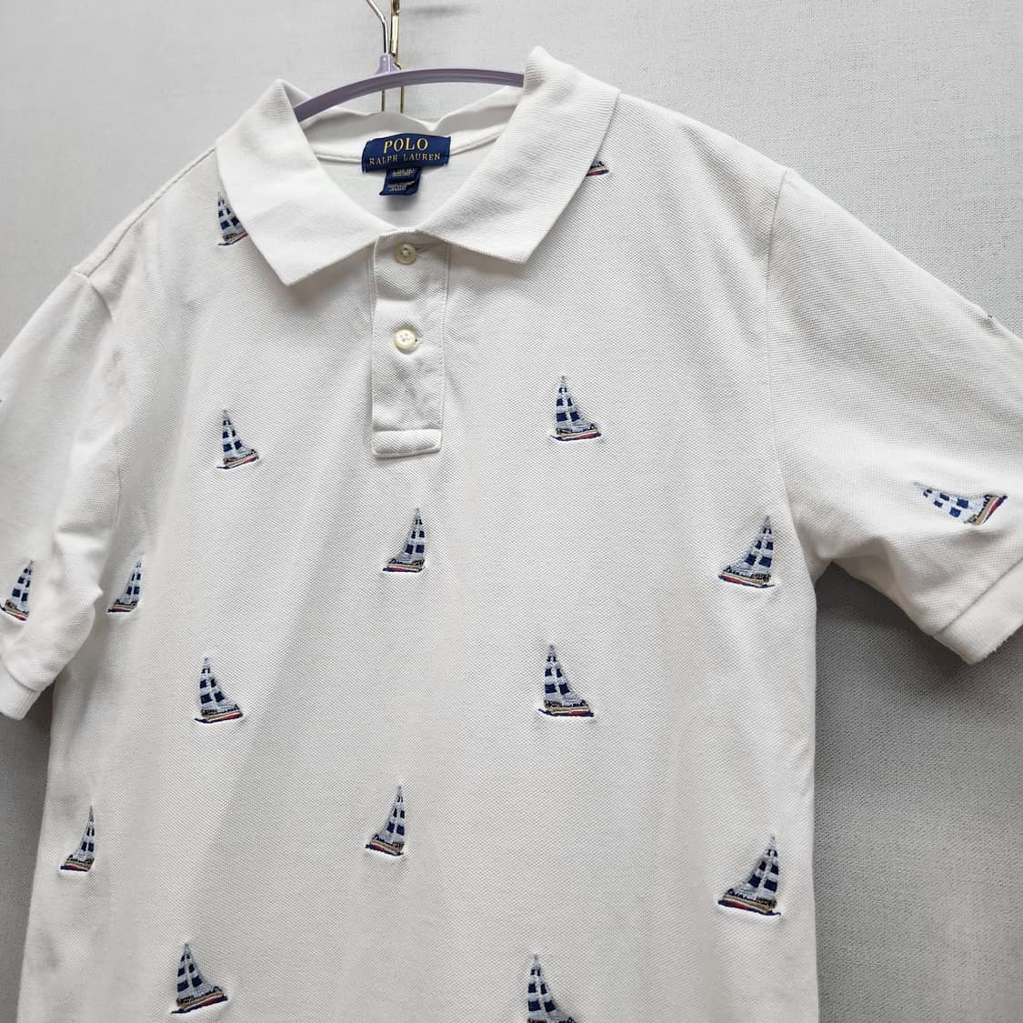 폴로랄프로렌 요트 자수 반팔카라 S 상품이미지3