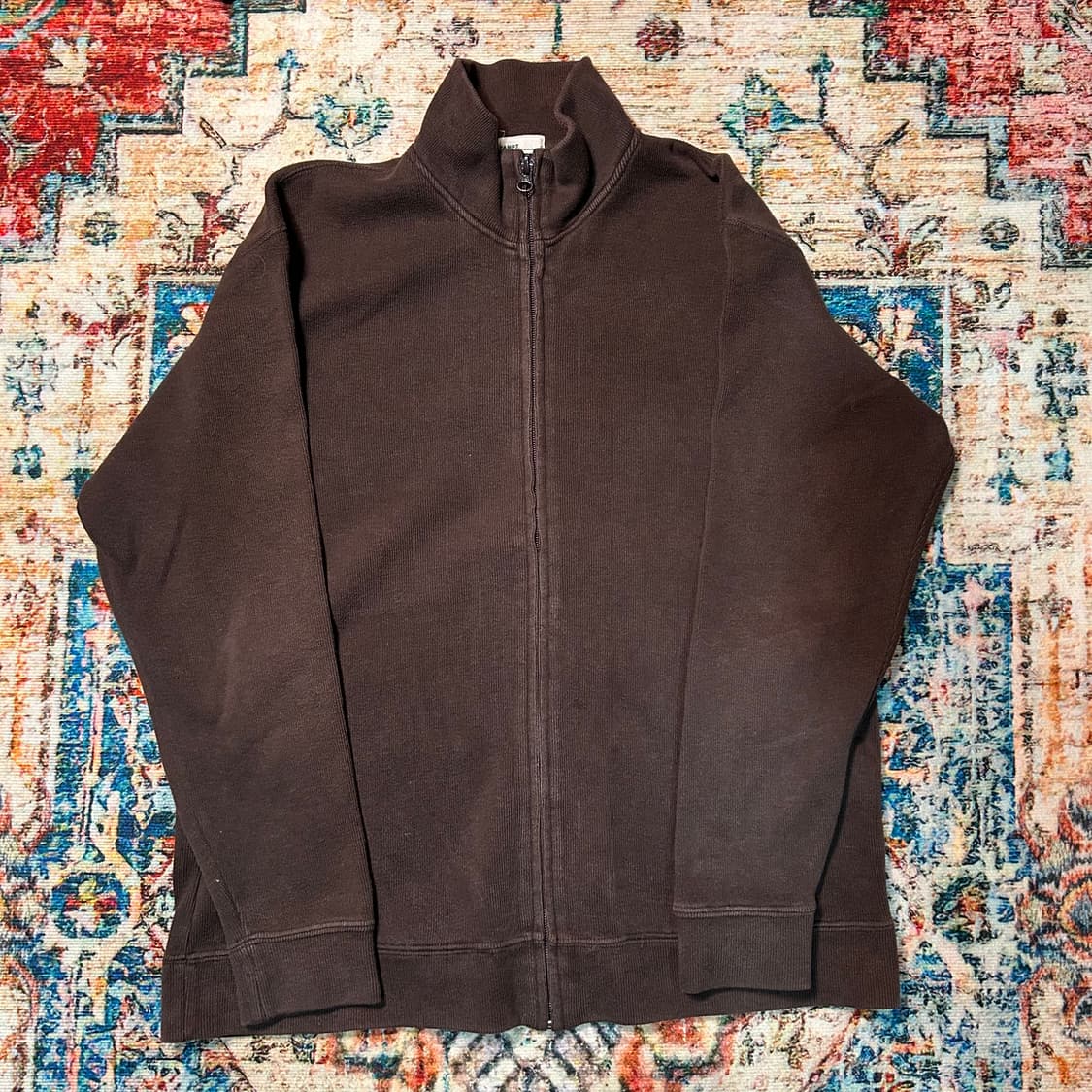 [L] CAMP7 캠프세븐 브라운 코튼 집업 상품이미지1