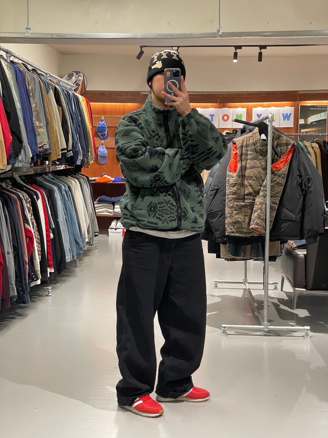 카고브로스 패턴 플리스 집업 상품이미지5