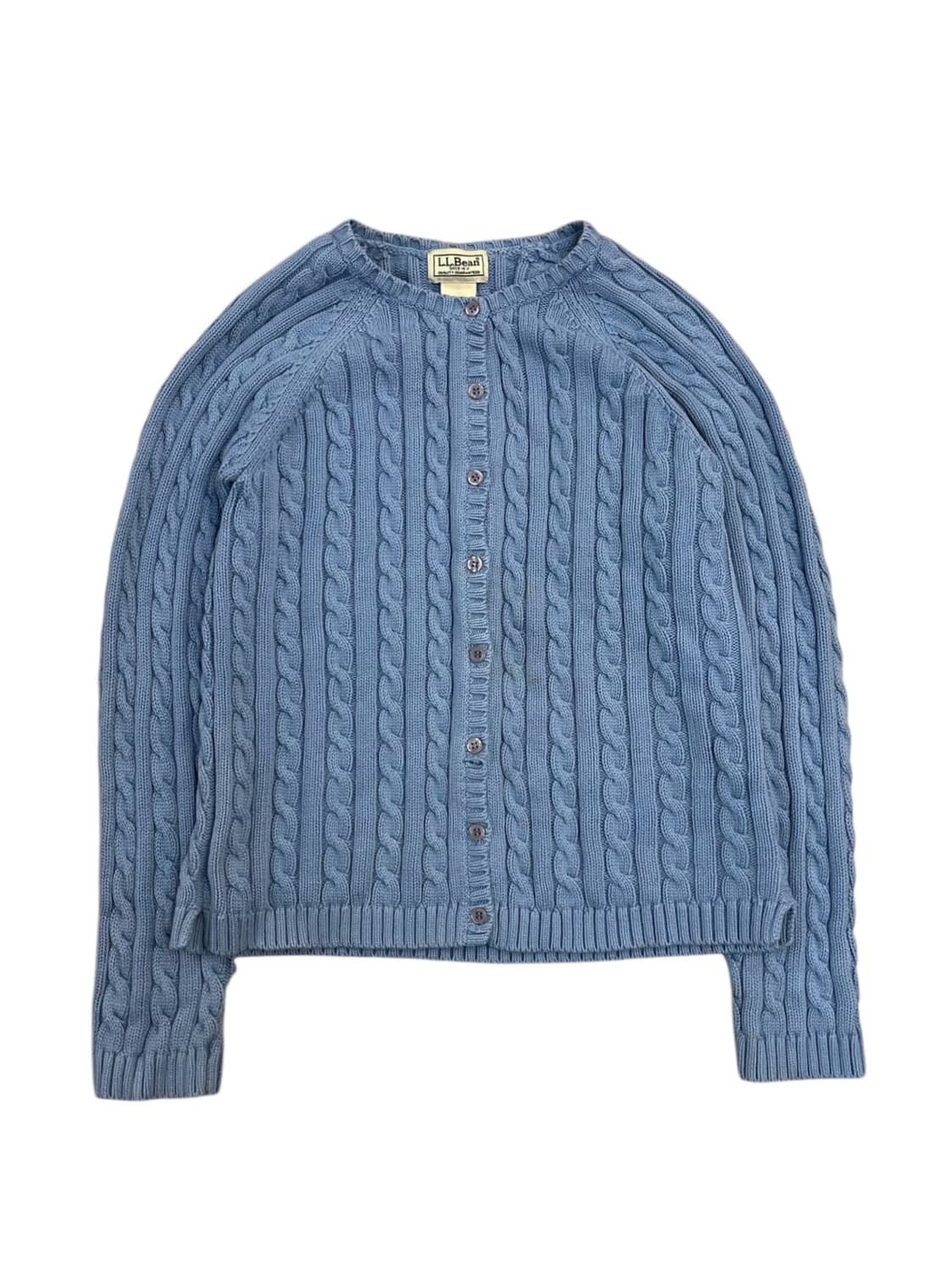 엘엘빈 꽈배기 가디건 스카이블루 S #csz2365 상품이미지3