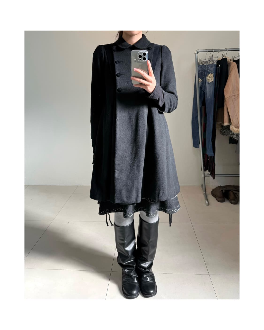 빈티지 울 혼방 코트 상품이미지1