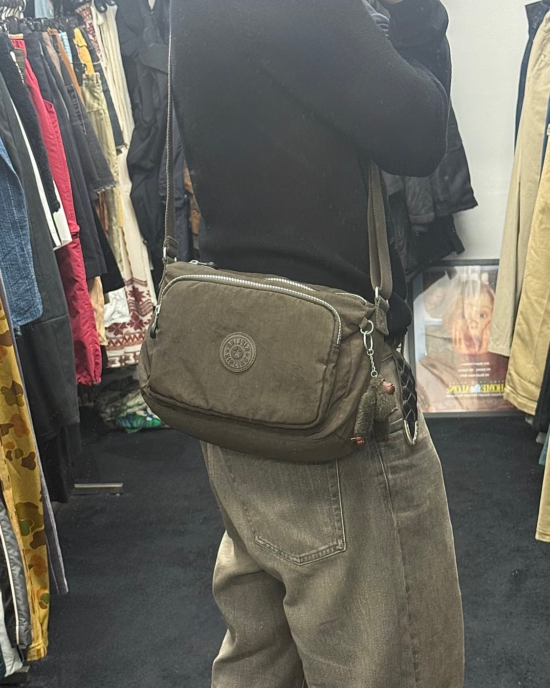 키플링 브라운 갈색 고릴라 인형 키링 크로스백 가방 갸루 펑크 로리걸 상품이미지1