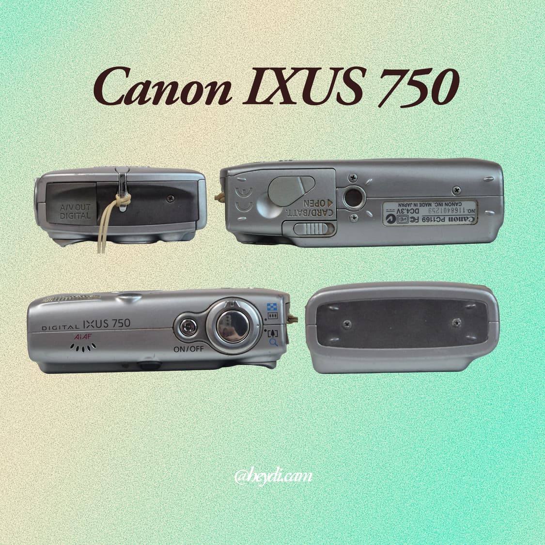 미품급! (아일릿 원희) 캐논 ixus750 IXY700 실버 상품이미지2