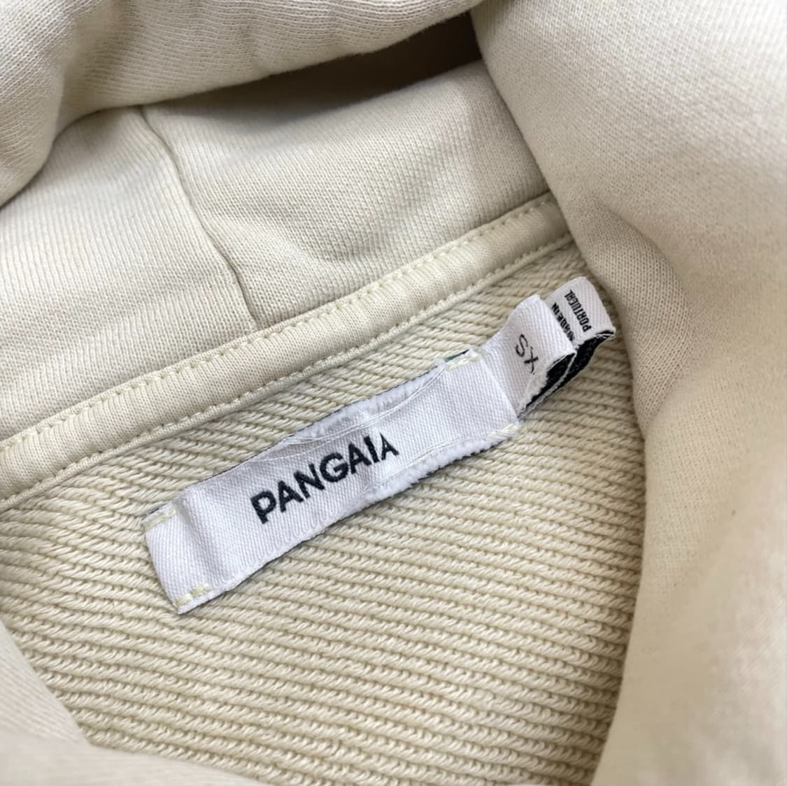 판가이아 PANGAIA 크림 365 오가닉 코튼 후드티 XS 상품이미지2