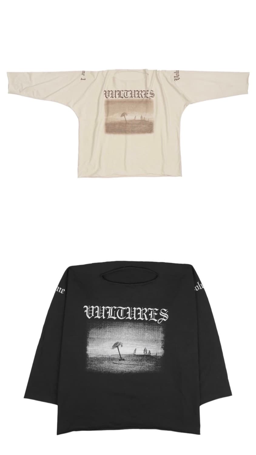 일괄)1사이즈 이지 벌처스 롱슬리브 긴팔티셔츠 yzy yeezy 산산기어 상품이미지1