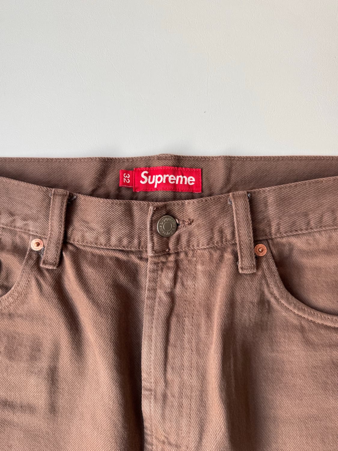 23fw 슈프림 배기 팬츠 브라운 상품이미지5