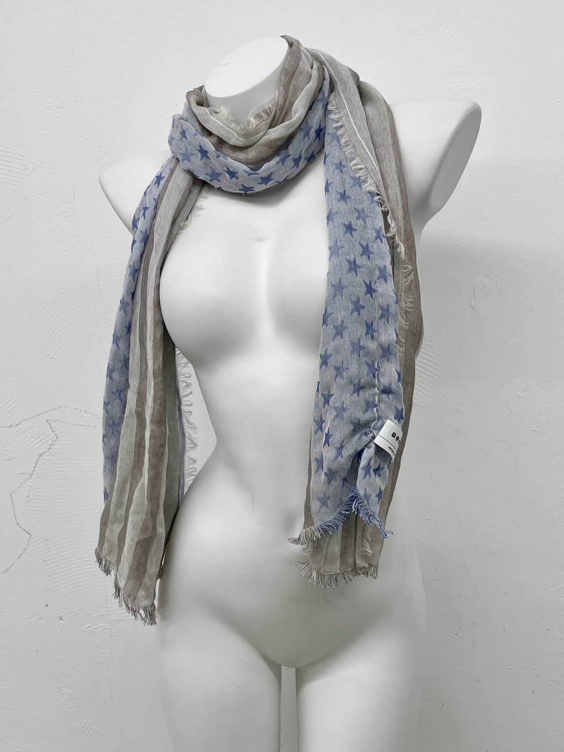 y2k 스타 배색 머플러 상품이미지1