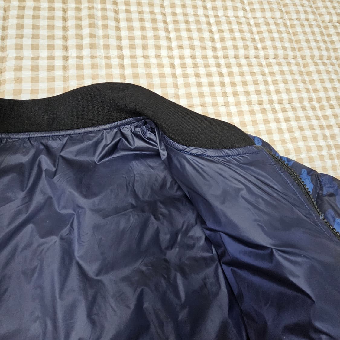 론즈데일 오리털 경량패딩 양면자켓 남자100 상품이미지6