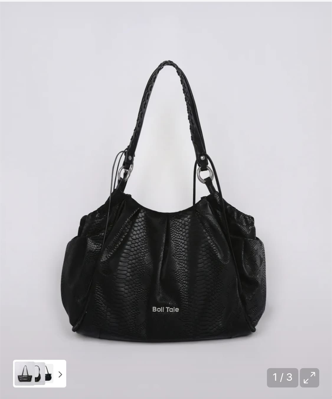 보일테일 비앙카백 파이톤 블랙 상품이미지1