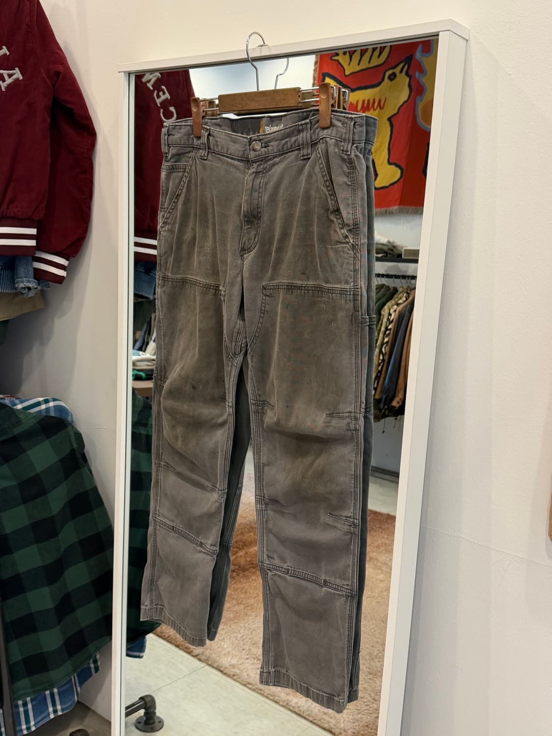 Carhartt 칼하트 디스트레스드 더블니 워크 팬츠 (34inch) 상품이미지1