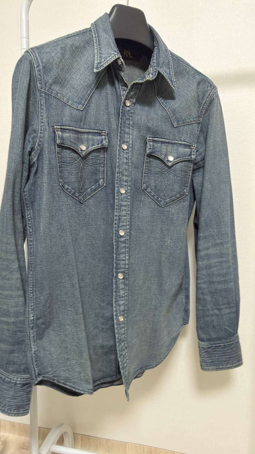 더블알엘 웨스턴 데님셔츠 m 상품이미지1