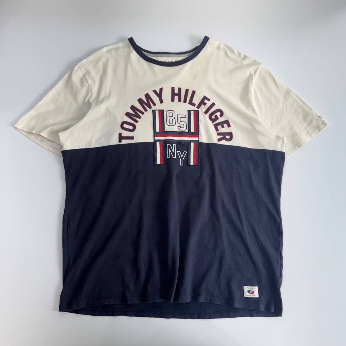 Tommy Hilfiger 타미힐피거 네이비 배색 반팔 상품이미지3