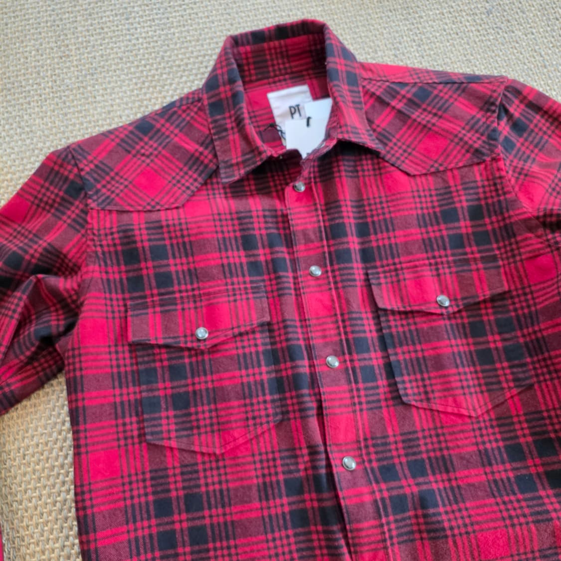 PT Torino 최상급 버팔로 체크 웨스턴 워크웨어 셔츠 상품이미지2