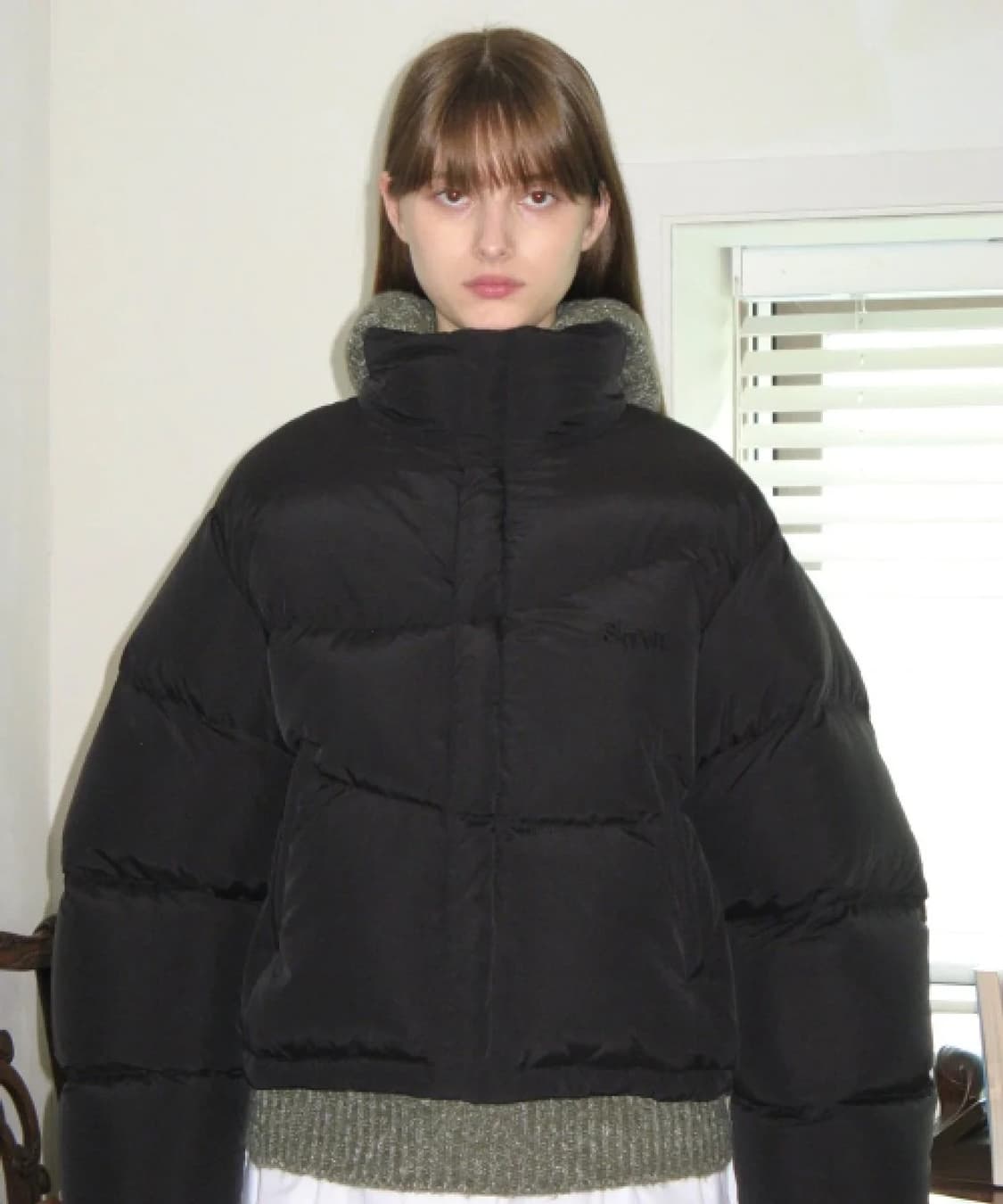 시눈 puffer jacket 패딩 블랙 (free) 상품이미지1