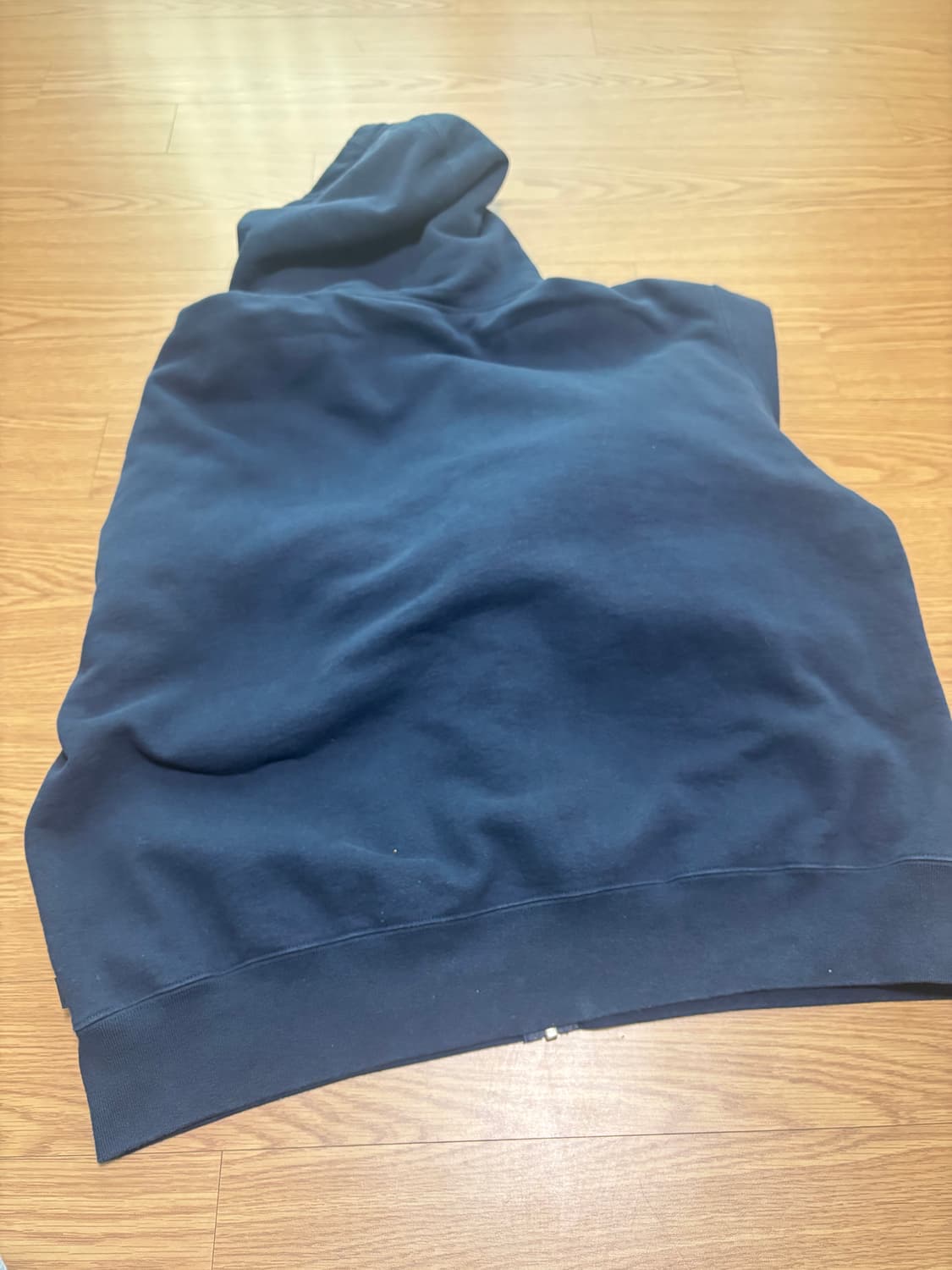 슈프림 네이비 후드집업 L  상품이미지6