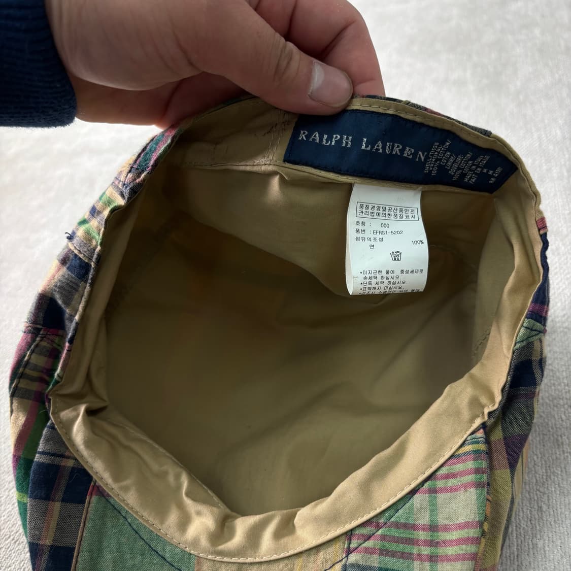 폴로랄프로렌 체크 헌팅캡 상품이미지4