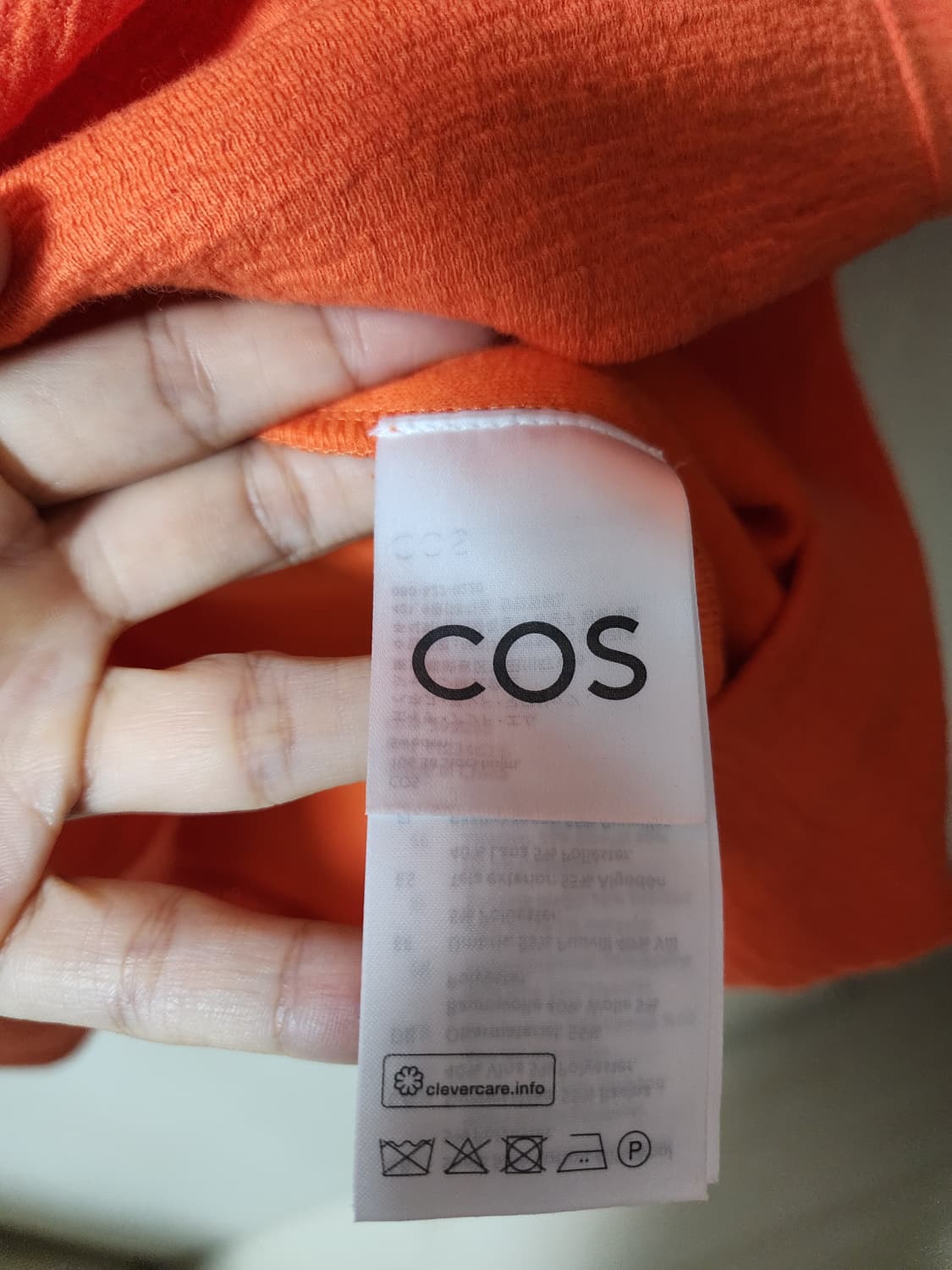 COS 신형  코스 오렌지색 텍스쳐 미니 원피스 드레스 M 상품이미지8