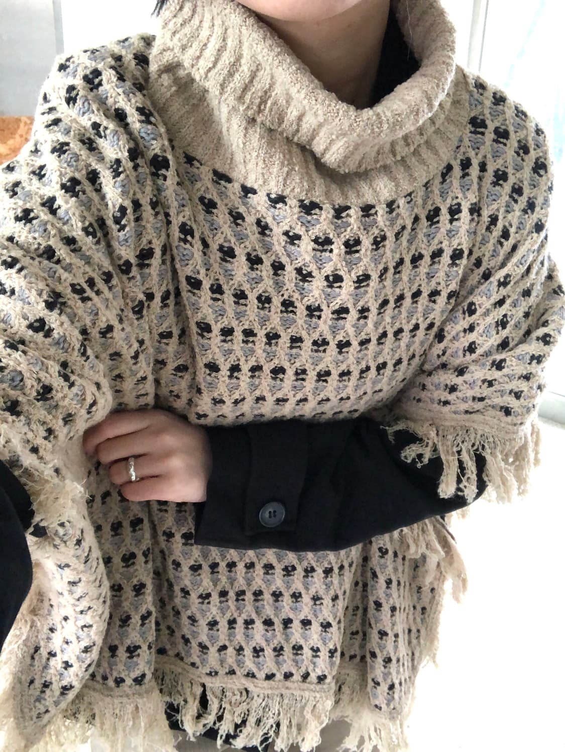 fringe cape knit  상품이미지4