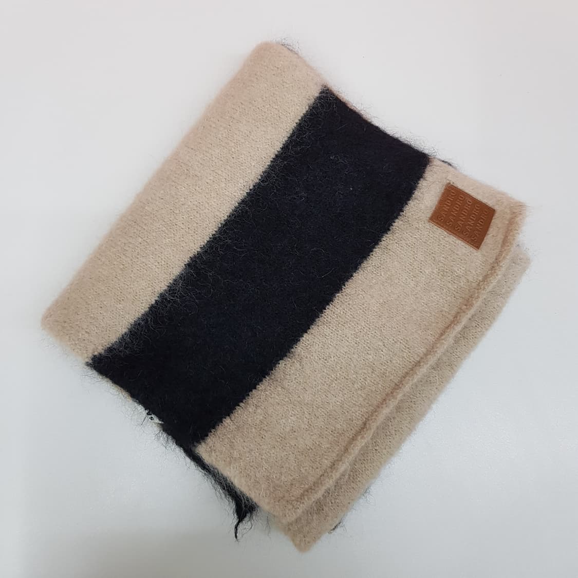 산드로 스트라이프 울 블렌드 머플러 상품이미지5