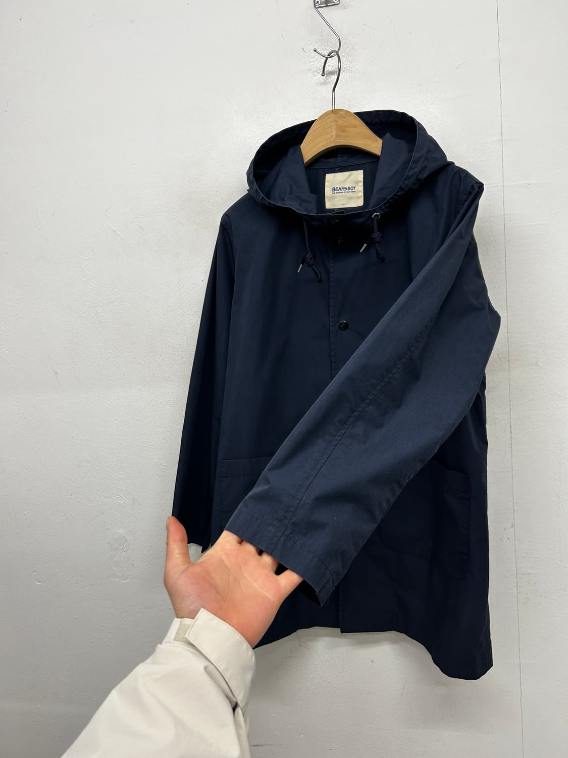 빔즈보이 네이비 후드 코트 상품이미지2