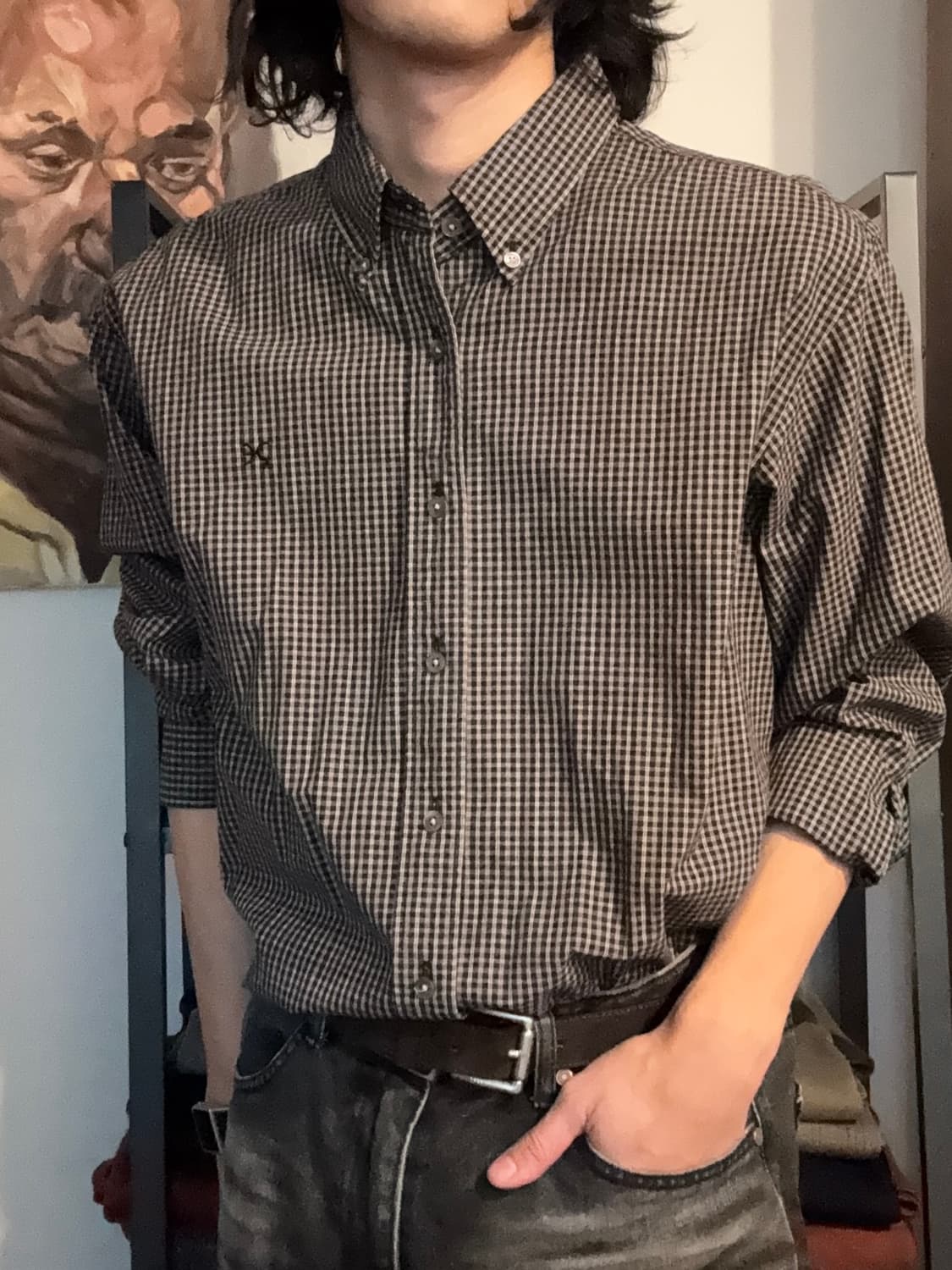 페리 엘리스 체크 셔츠 상품이미지5