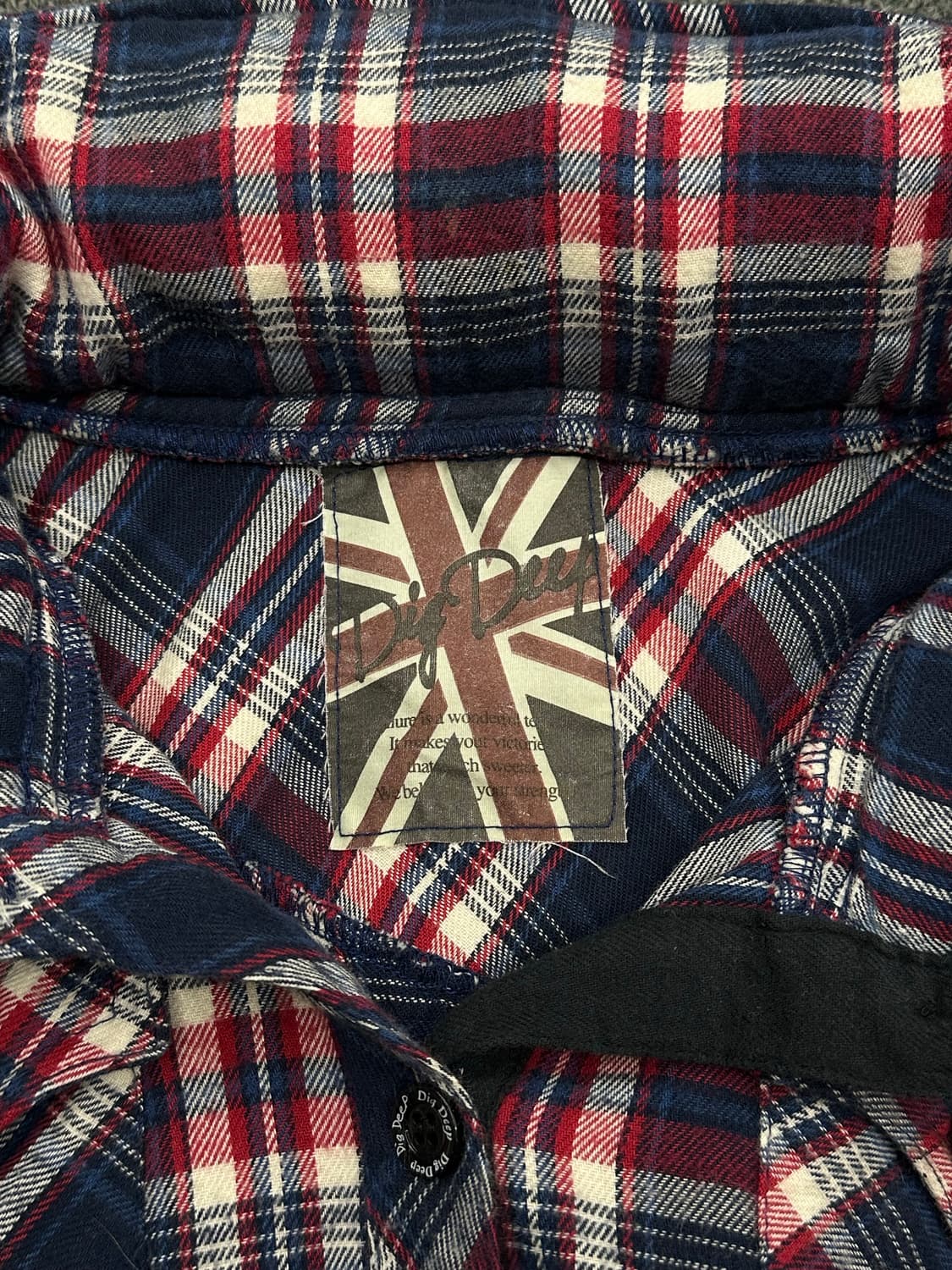 M)DigDeep 빈티지 여성 히든 후드 플란넬 셔츠 자켓 상품이미지5