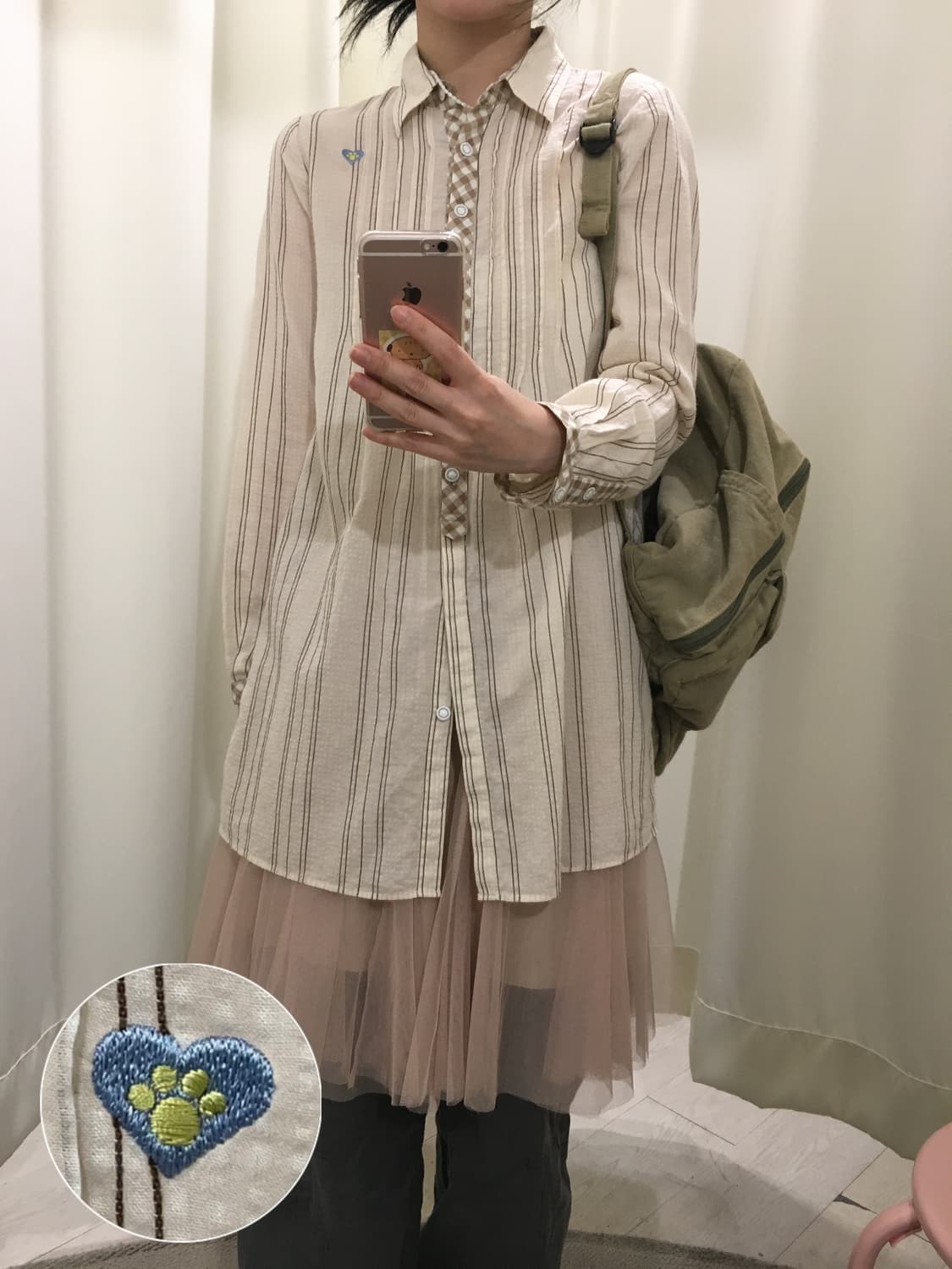 Sarahbrand Stripe shirt 상품이미지1