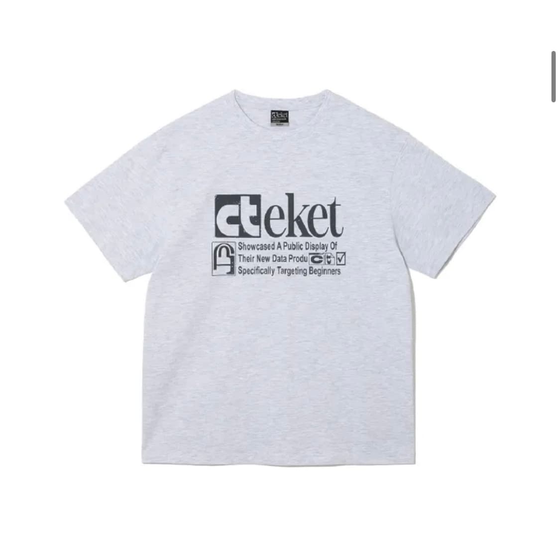 테켓) Plan Tee Melange Gray M 상품이미지2