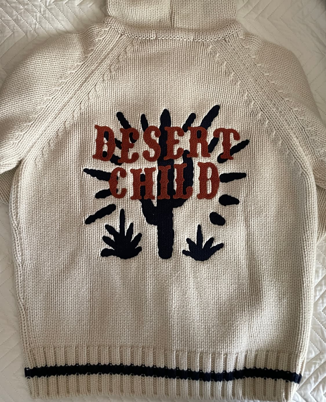 애프터프레이 코위찬 집업 니트 후디 아이보리 상품이미지2